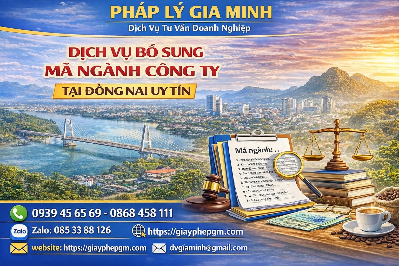 Bổ sung mã ngành kinh doanh tại Đồng Nai đúng quy định