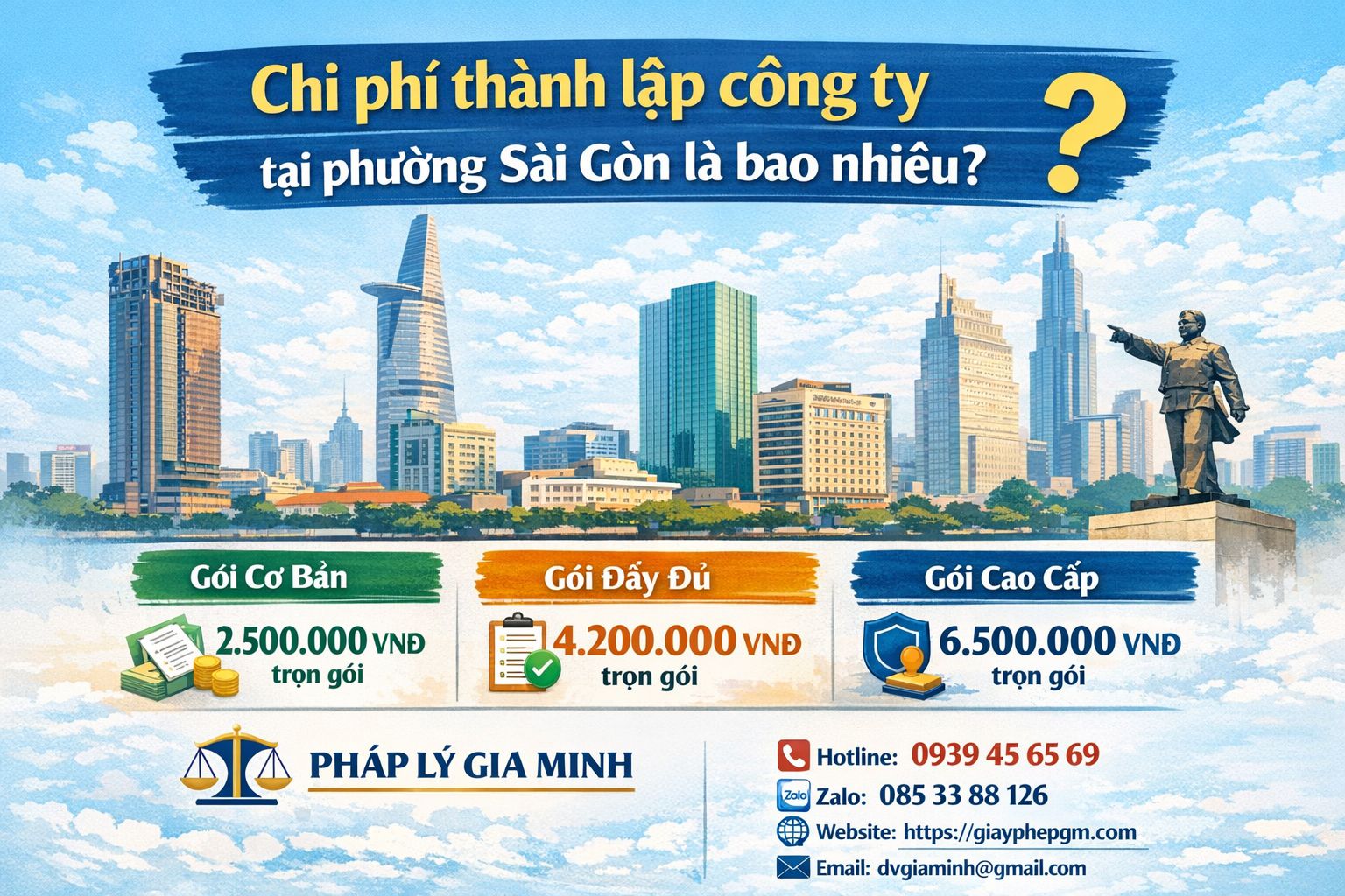 Chi phí thành lập công ty tại phường Sài Gòn là bao nhiêu? Cập nhật mới nhất tại TP.HCM