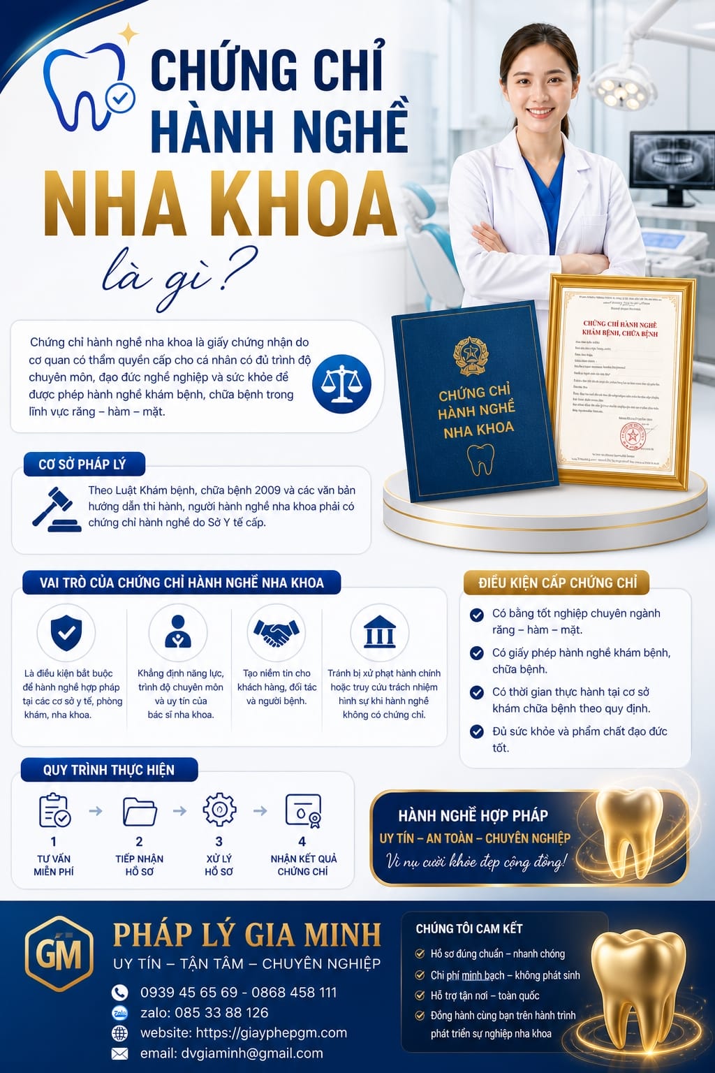 Dịch vụ cấp chứng chỉ nha khoa nhanh tại Đà Nẵng – Uy tín, đúng quy định, hỗ trợ trọn gói 14 Chứng chỉ hành nghề nha khoa là gì