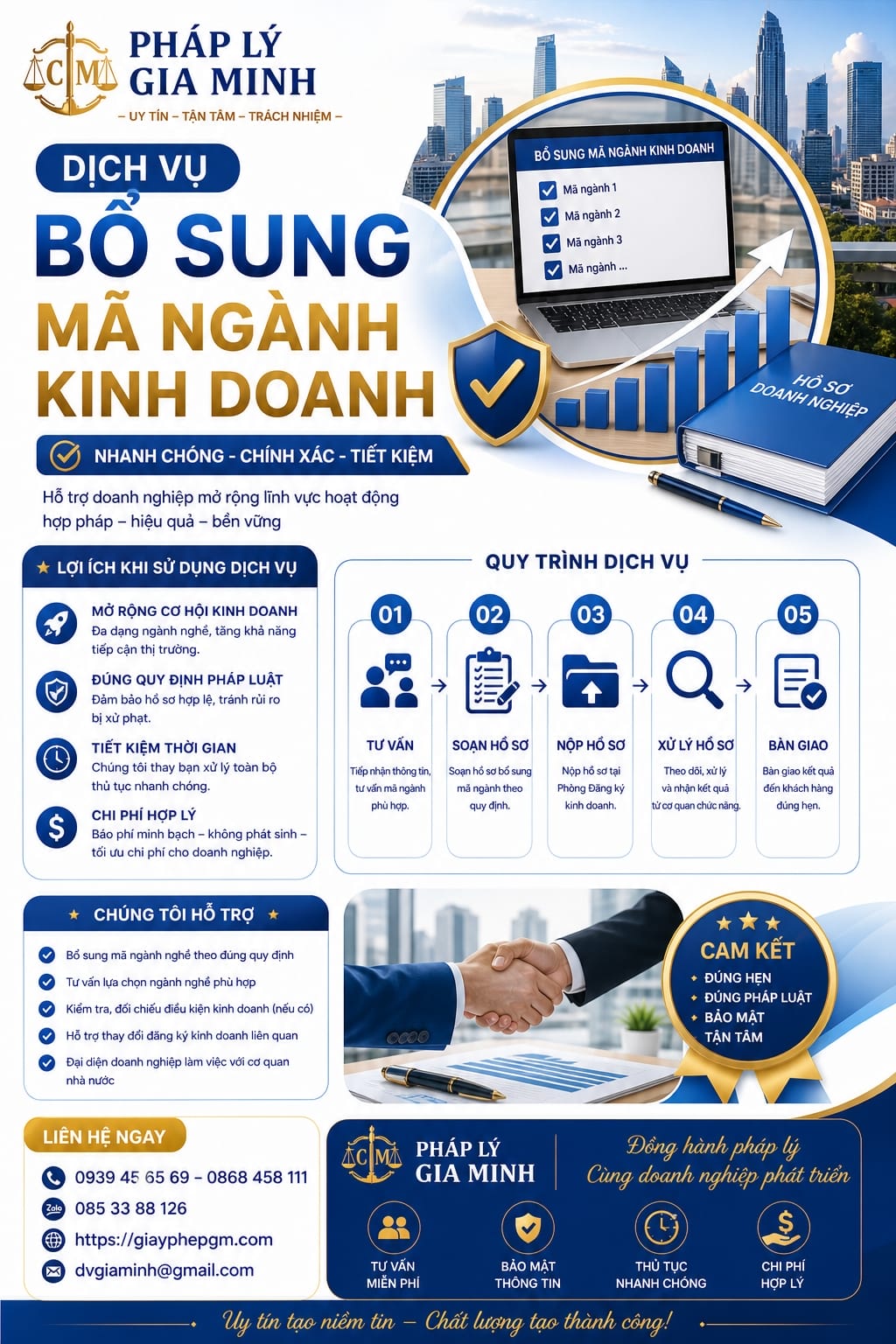 Dịch vụ bổ sung mã ngành kinh doanh