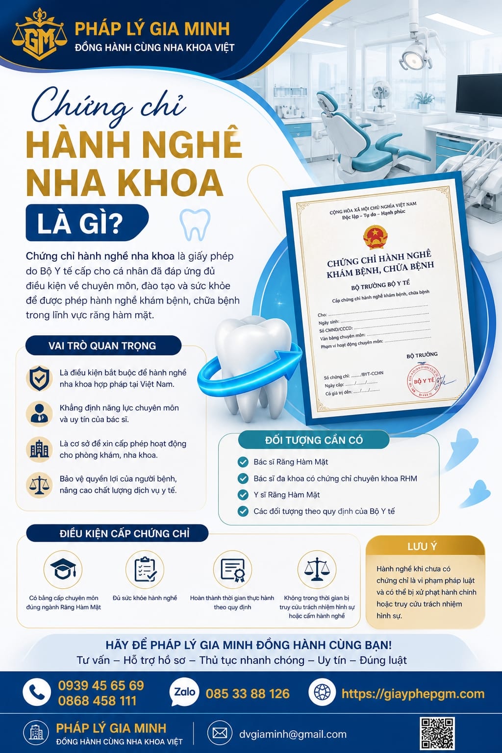 Dịch vụ cấp chứng chỉ nha khoa tại Vũng Tàu