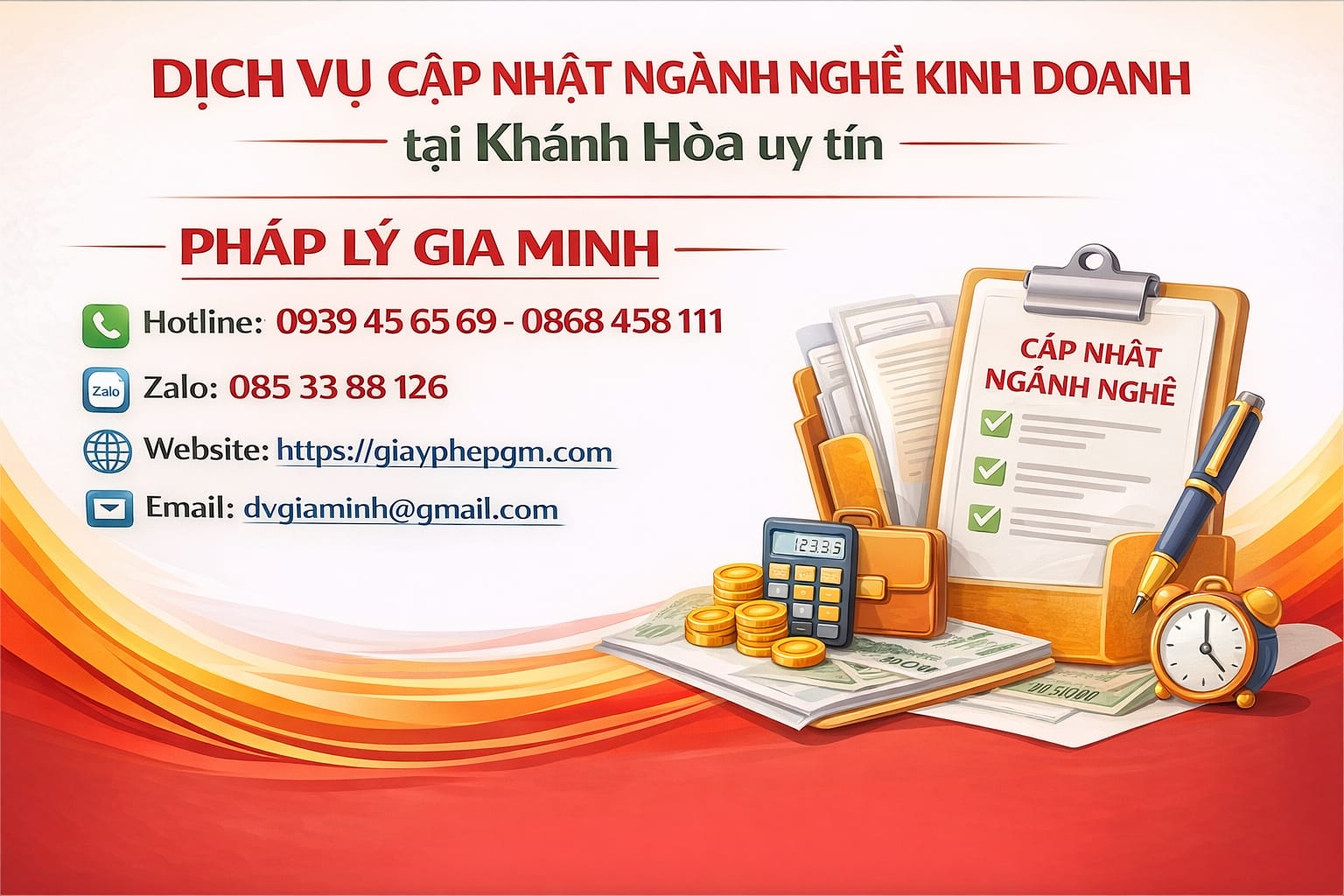Dịch vụ cập nhật ngành nghề kinh doanh tại Khánh Hòa uy tín