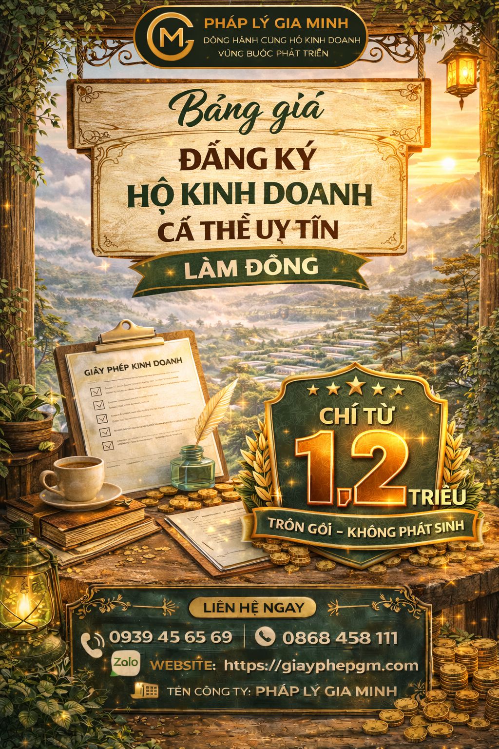 Dịch vụ đăng ký hộ kinh doanh tại Đam Rông nhanh uy tín