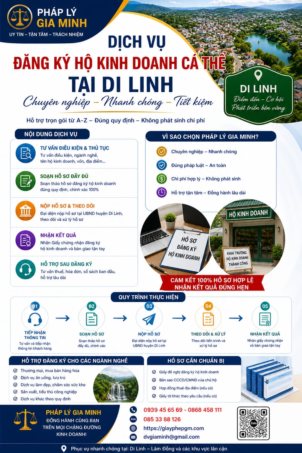 Dịch vụ đăng ký hộ kinh doanh tại Di Linh giá rẻ uy tín