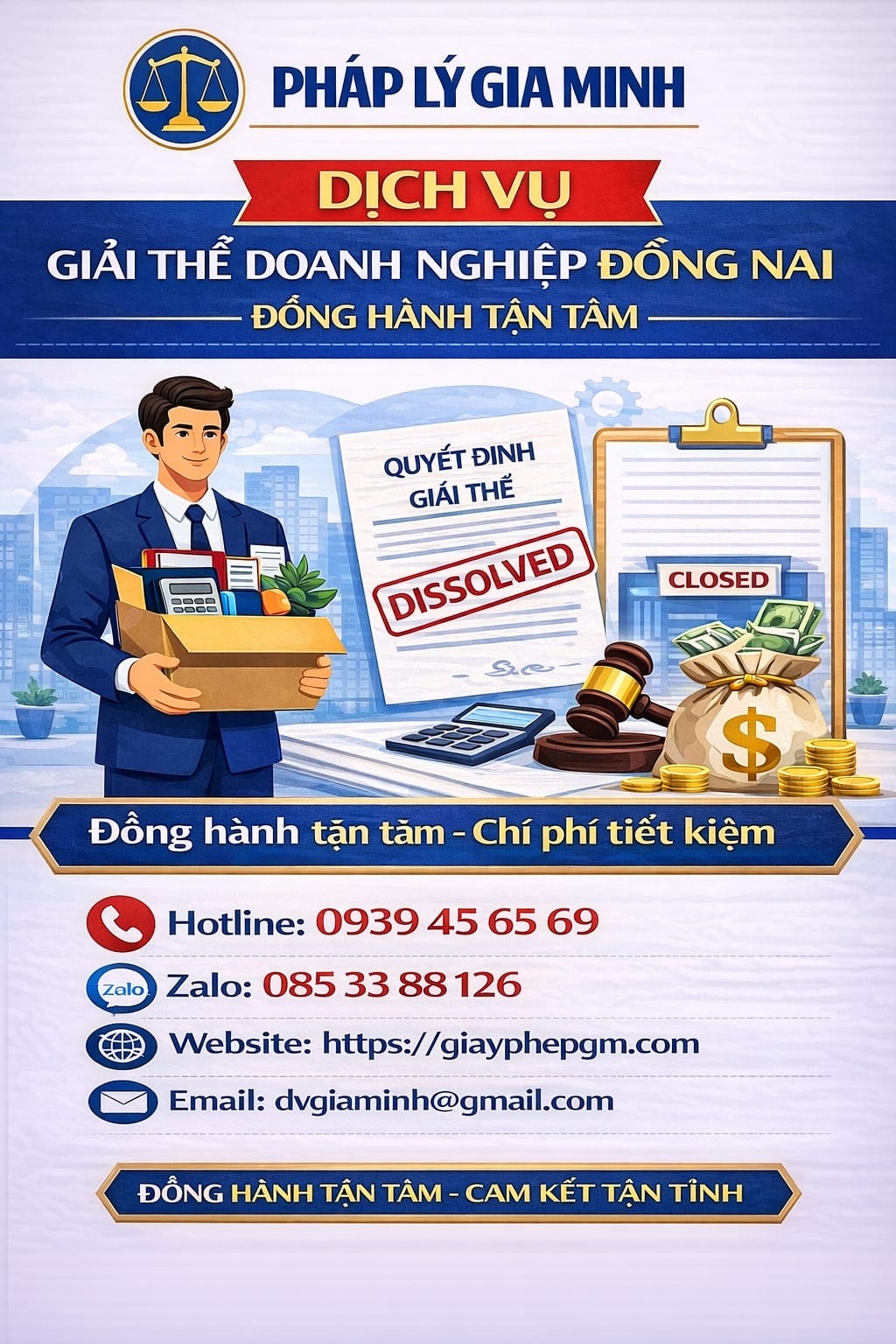 Dịch vụ đóng công ty uy tín tại Đồng Nai đúng luật