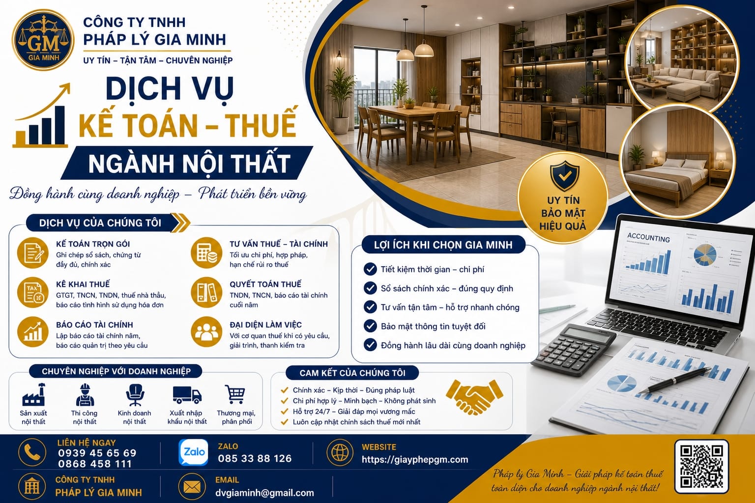 Dịch vụ kế toán thuế ngành nội thất
