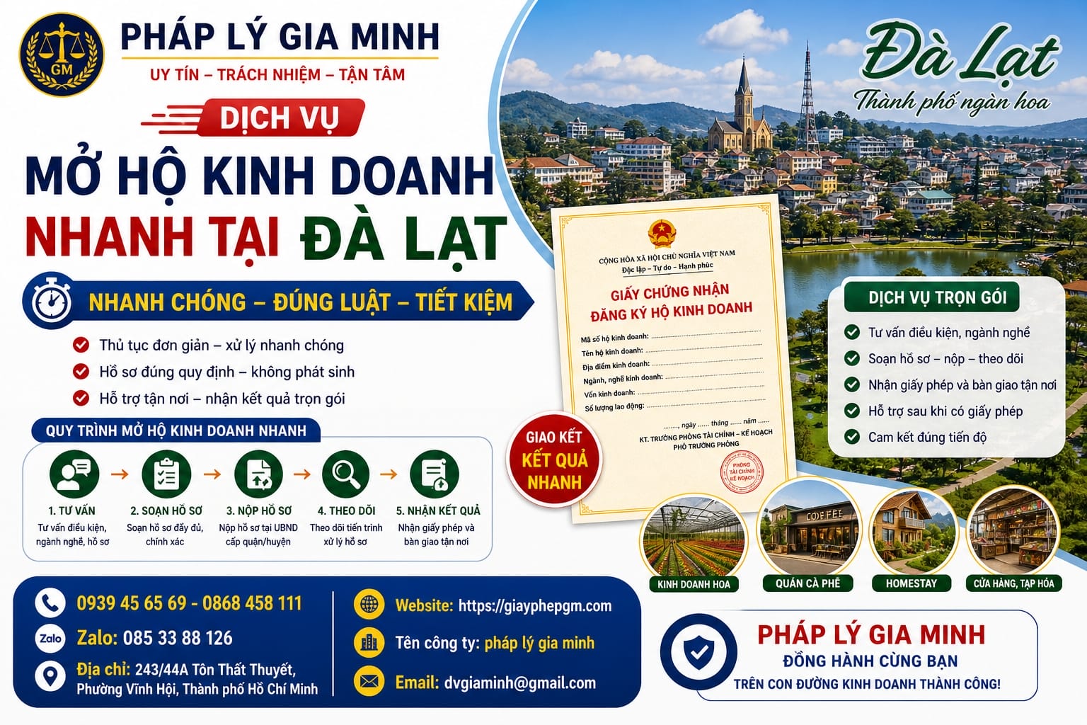 Dịch vụ xin giấy phép hộ kinh doanh tại Đà Lạt uy tín 16 Dịch vụ mở hộ kinh doanh nhanh tại Đà Lạt