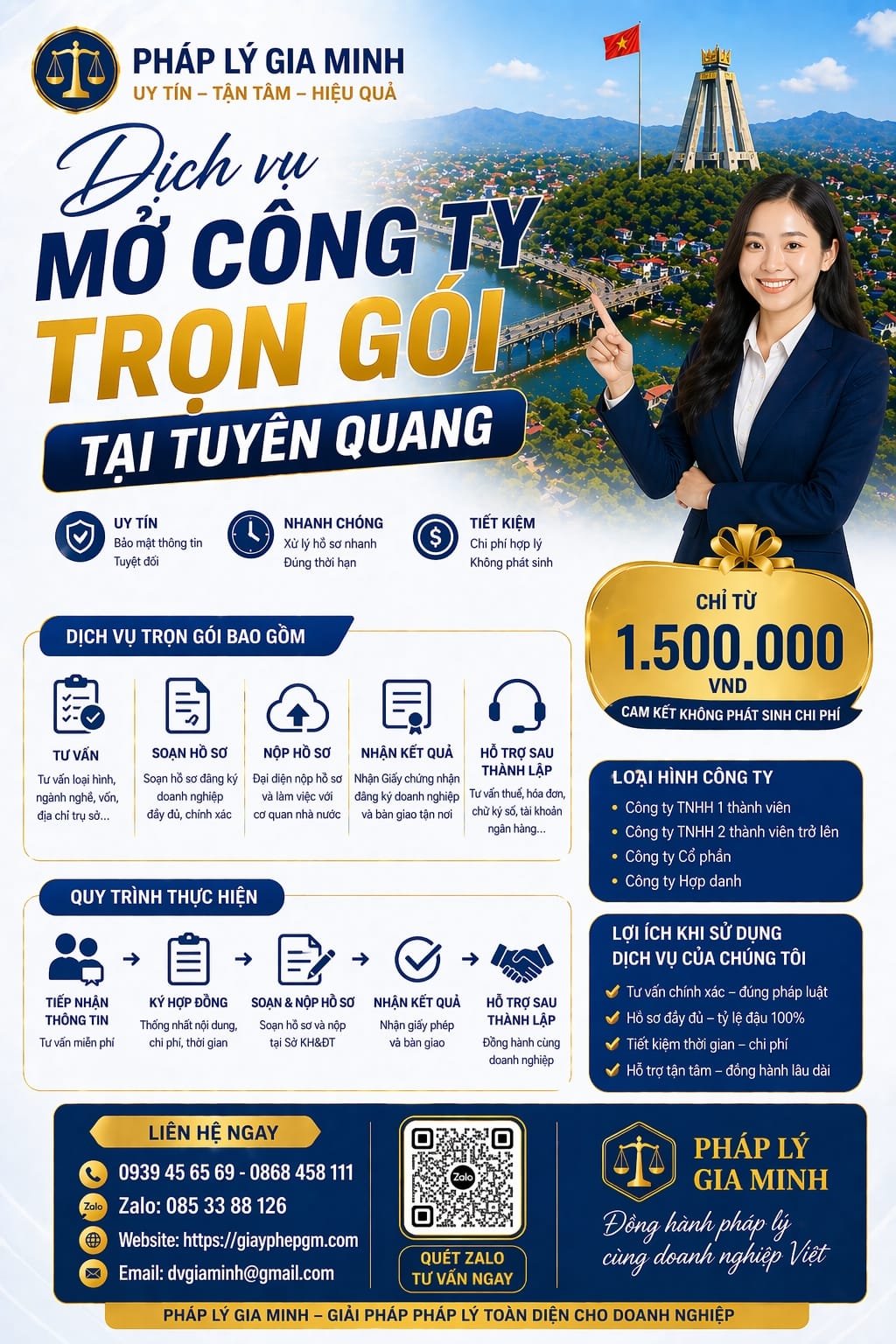 Dịch vụ thành lập doanh nghiệp Tuyên Quang