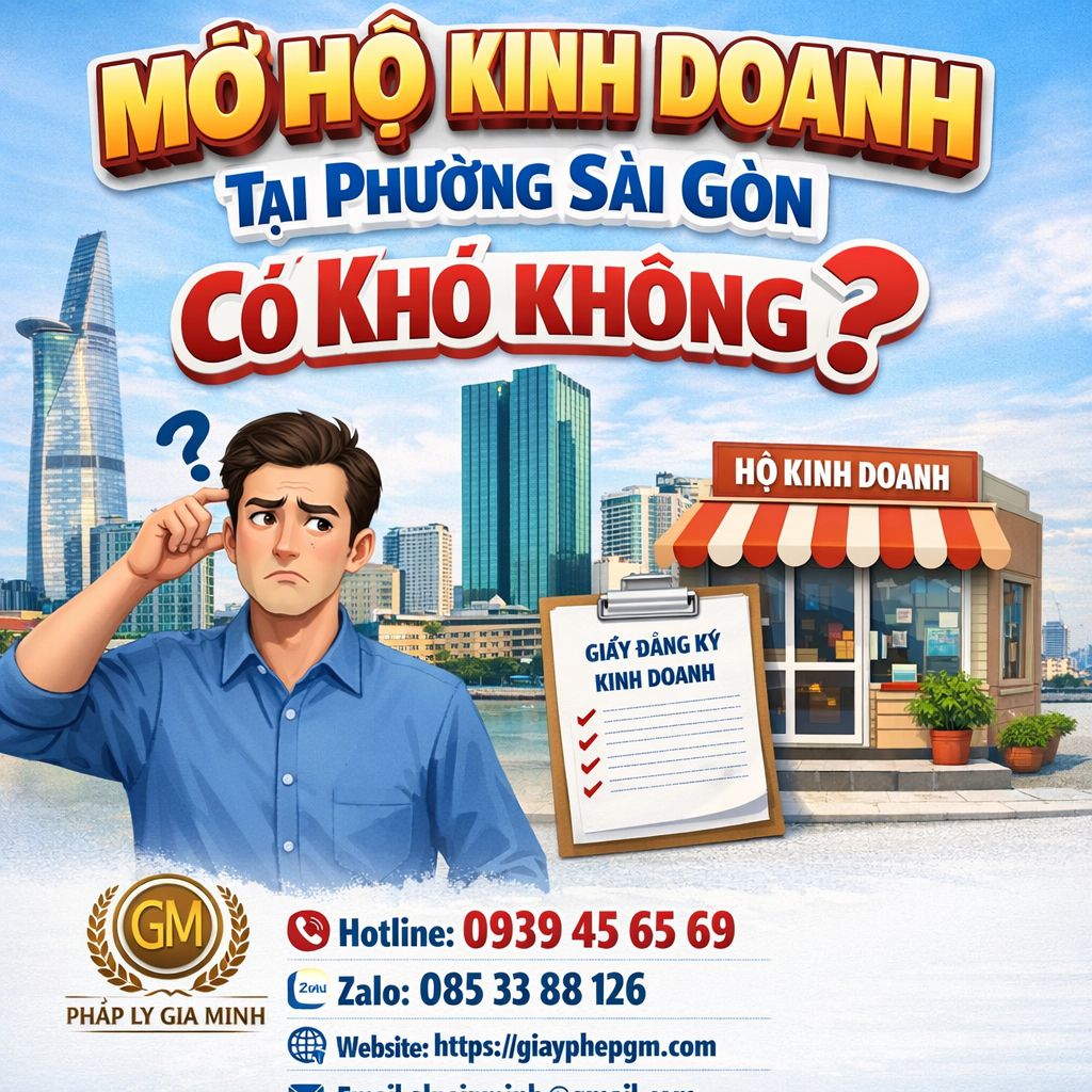 Dịch vụ thay đổi giấy phép hộ kinh doanh tại phường Sài Gòn – Giải pháp nhanh gọn cho mọi thay đổi