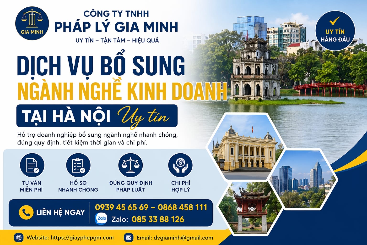 Dịch vụ thêm ngành nghề kinh doanh tại Hà Nội chuyên nghiệp
