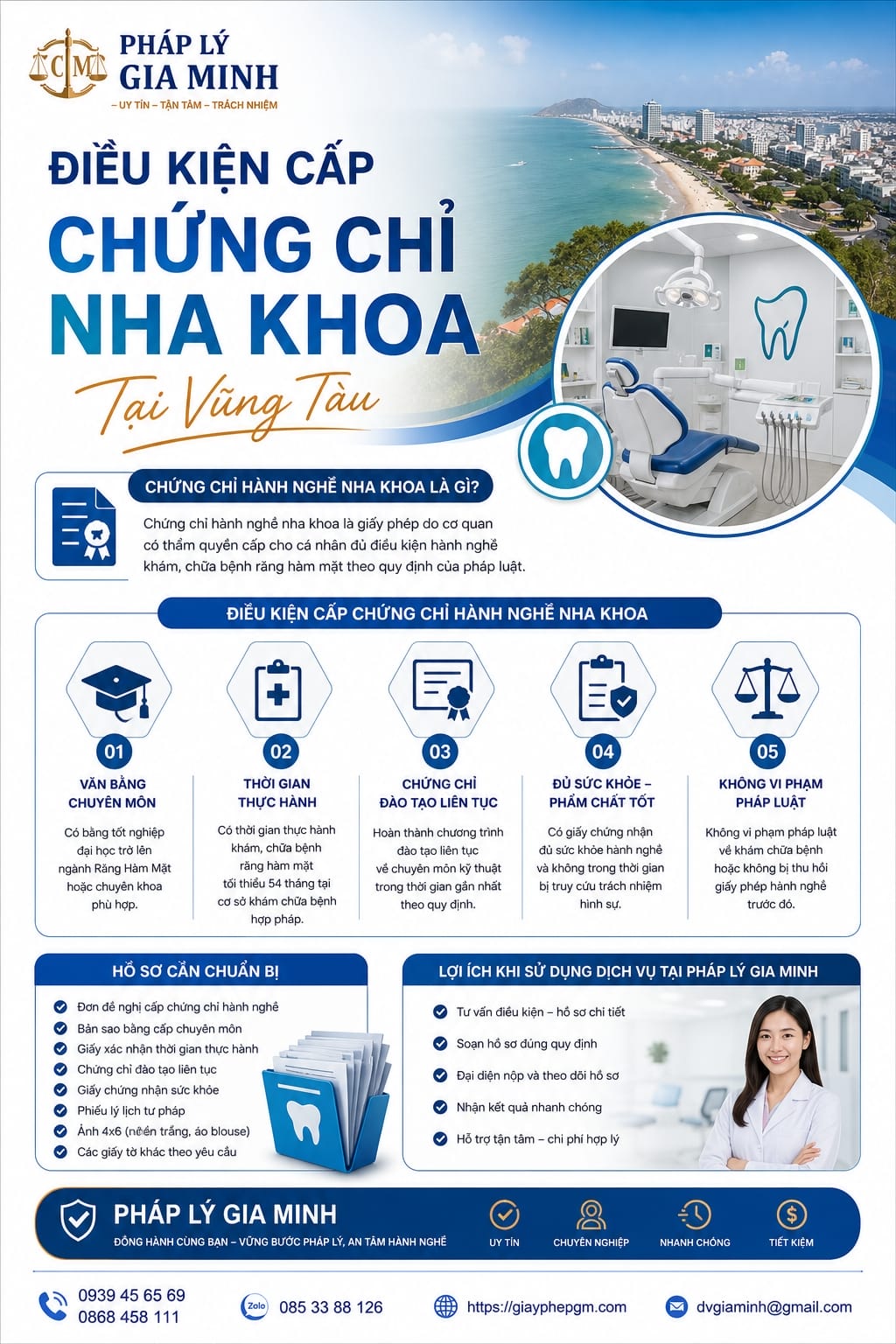 Điều kiện cấp chứng chỉ nha khoa tại Vũng Tàu