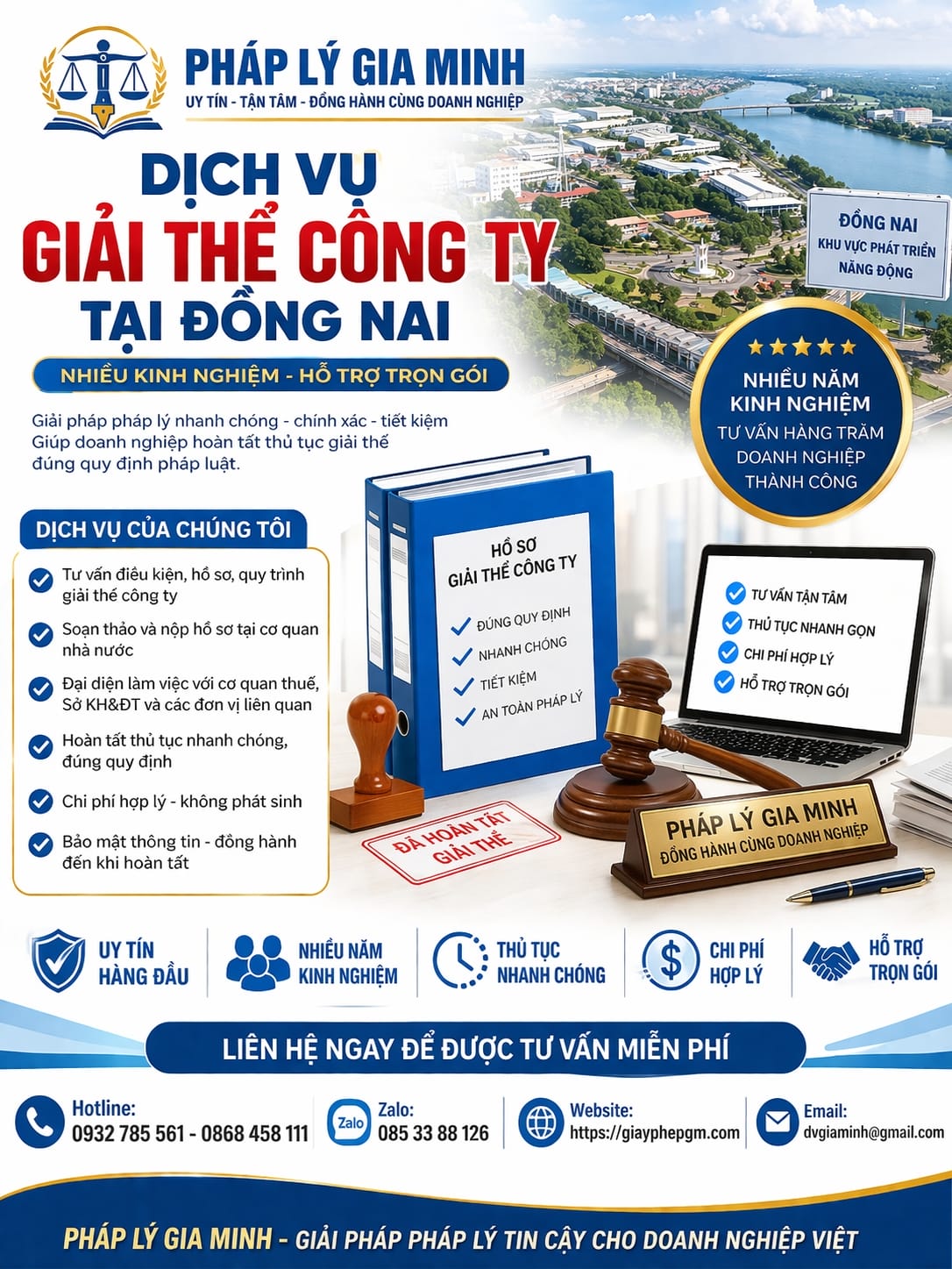 Hồ sơ giải thể công ty uy tín tại Đồng Nai đầy đủ