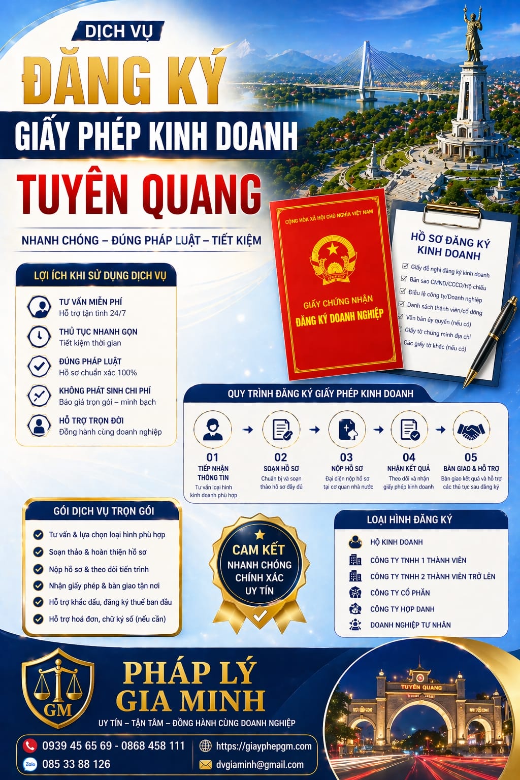 Hồ sơ mở doanh nghiệp tại Tuyên Quang