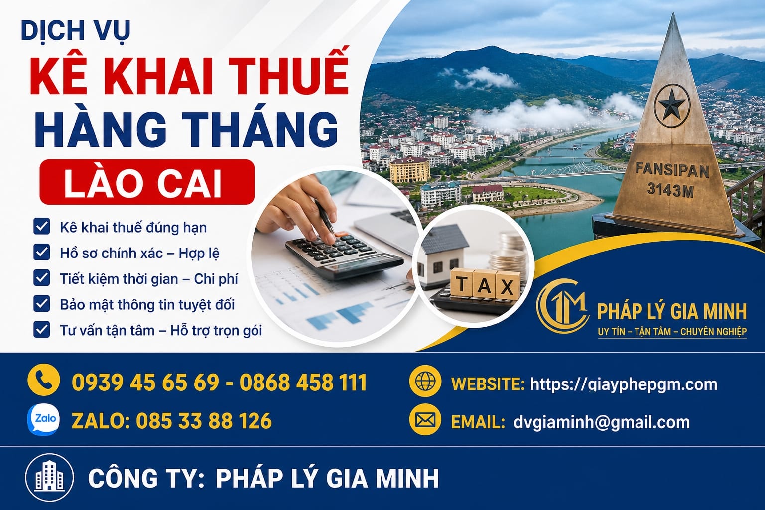 Kê khai thuế hàng tháng Lào Cai
