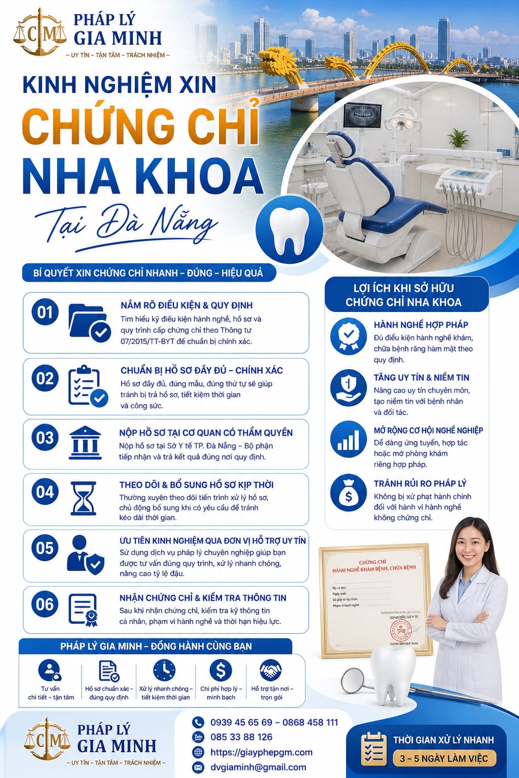Dịch vụ cấp chứng chỉ nha khoa nhanh tại Đà Nẵng – Uy tín, đúng quy định, hỗ trợ trọn gói 15 Kinh nghiệm xin chứng chỉ nha khoa tại Đà Nẵng