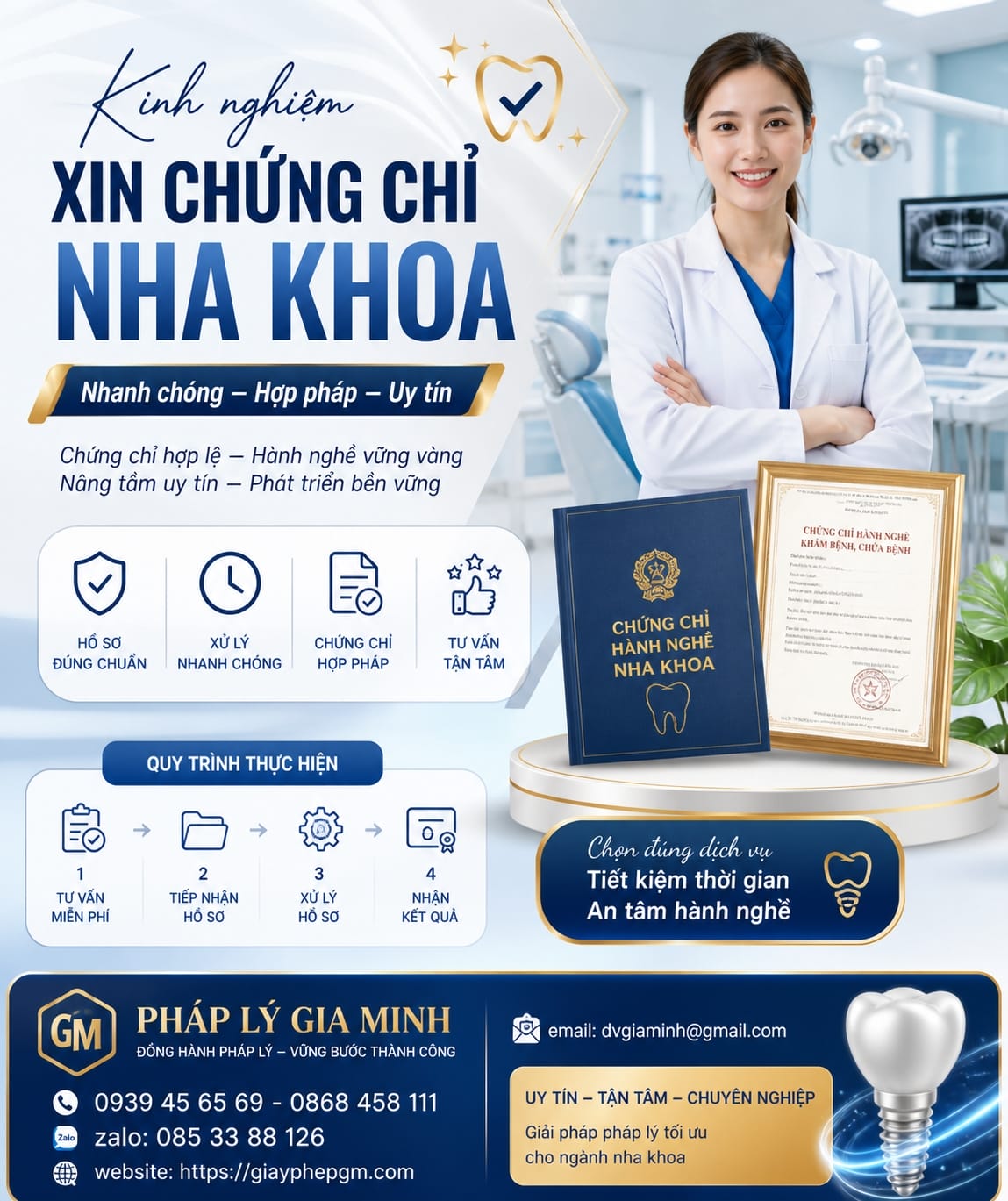 Kinh nghiệm xin chứng chỉ nha khoa