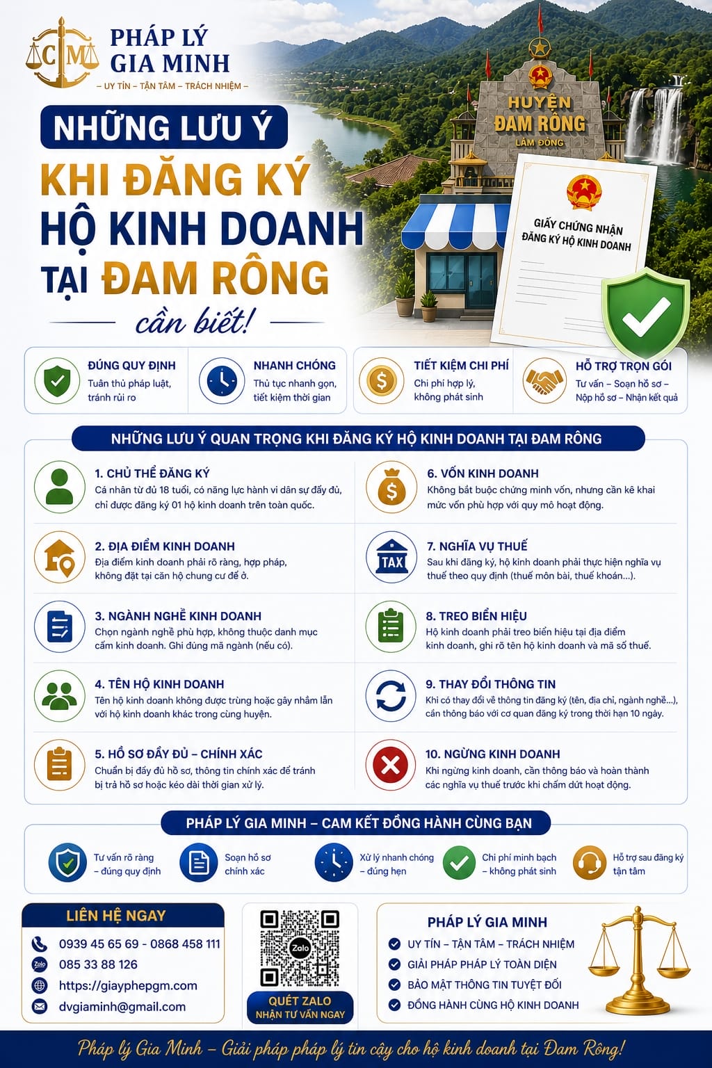 Dịch vụ đăng ký hộ kinh doanh tại Đam Rông nhanh uy tín 20 Những lưu ý khi đăng ký hộ kinh doanh tại Đam Rông cần biết