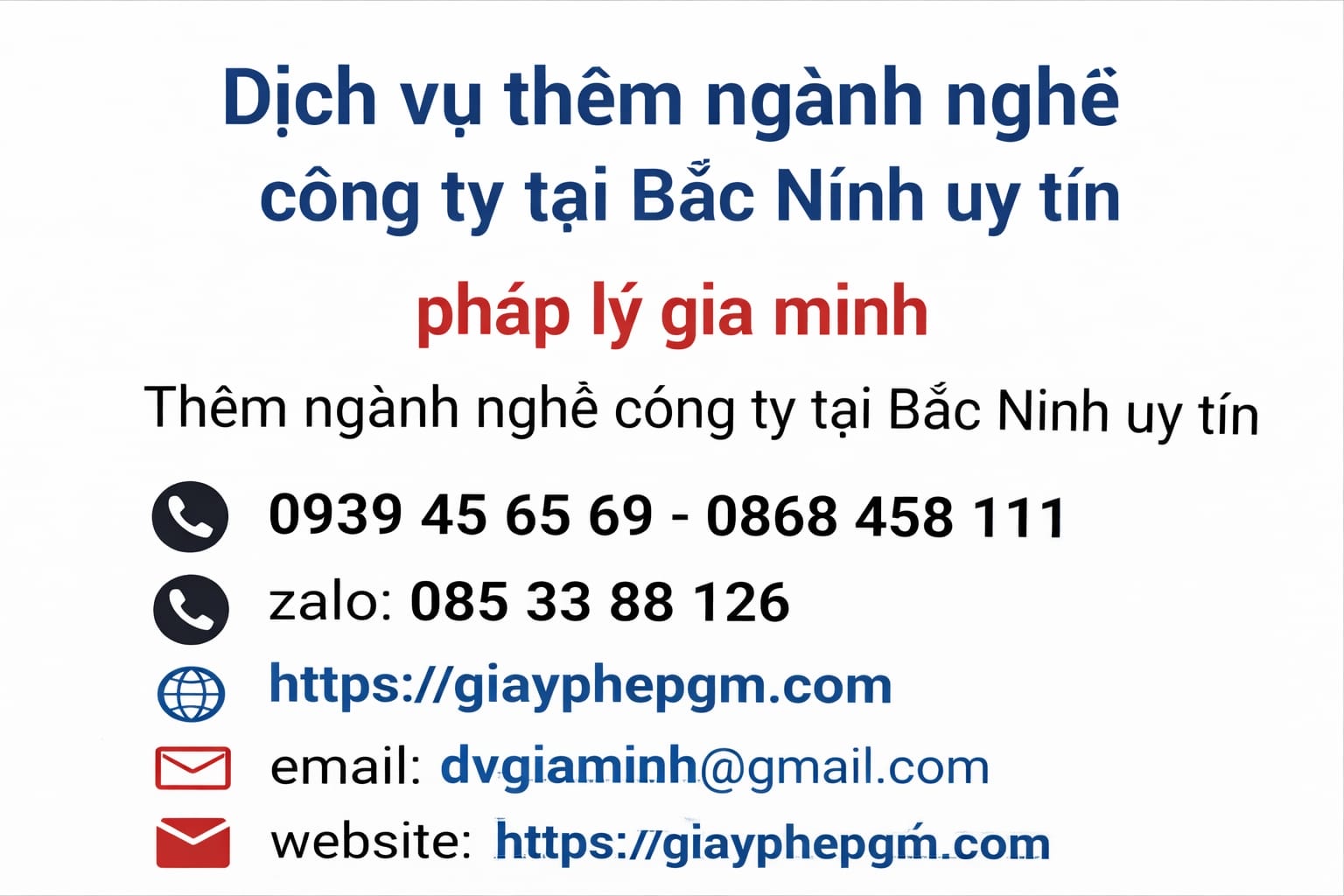 Quy trình cập nhật ngành nghề công ty tại Bắc Ninh mới nhất