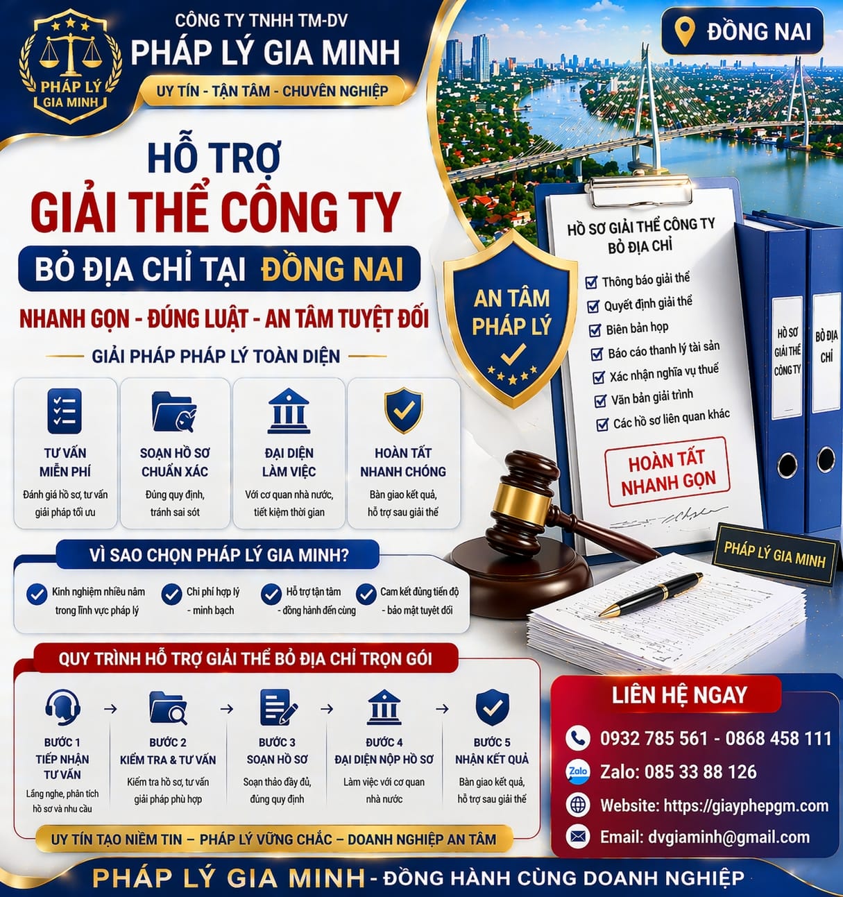 Quy trình giải thể công ty uy tín tại Đồng Nai mới nhất