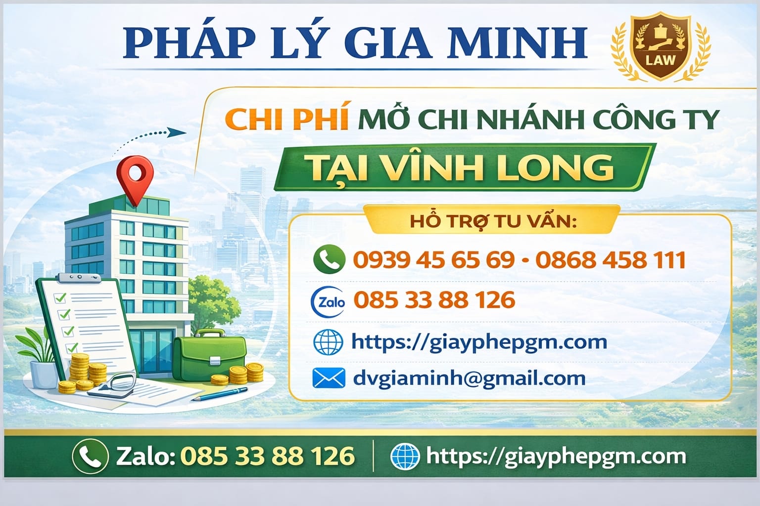 Thành lập chi nhánh hạch toán phụ thuộc tại Vĩnh Long – Giải pháp mở rộng kinh doanh hiệu quả