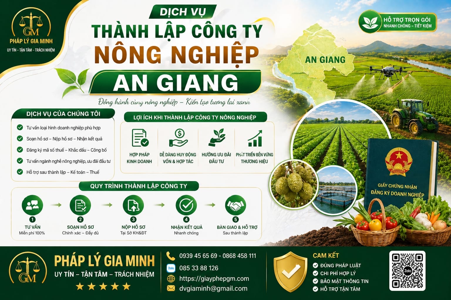 Thành lập công ty nông nghiệp tại An Giang uy tín