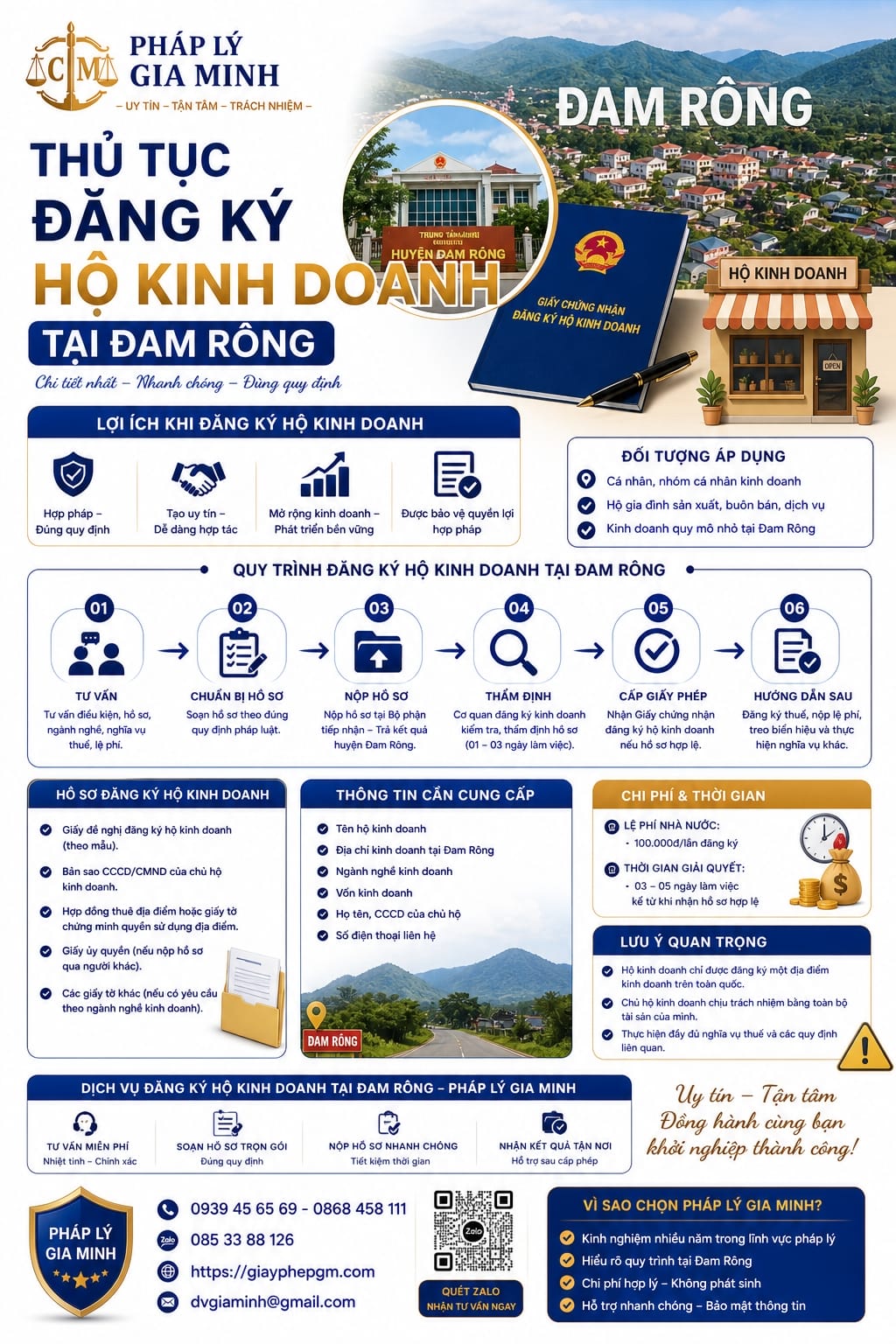Dịch vụ đăng ký hộ kinh doanh tại Đam Rông nhanh uy tín 18 Thủ tục đăng ký hộ kinh doanh tại Đam Rông chi tiết nhất