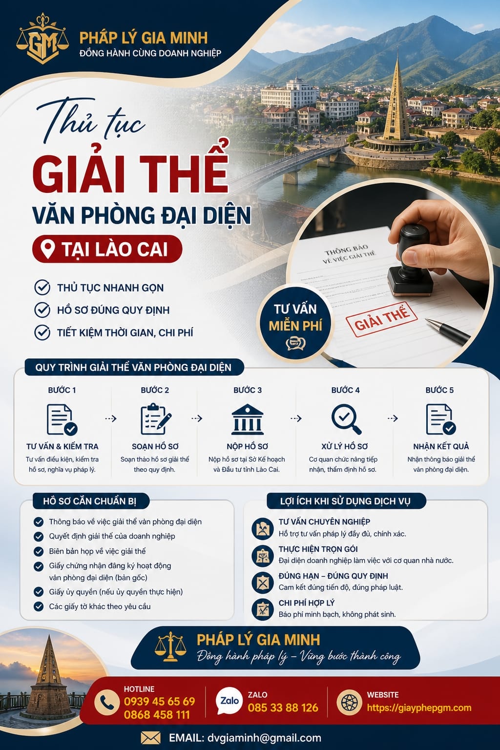 Thủ tục giải thể văn phòng đại diện tại Lào Cai