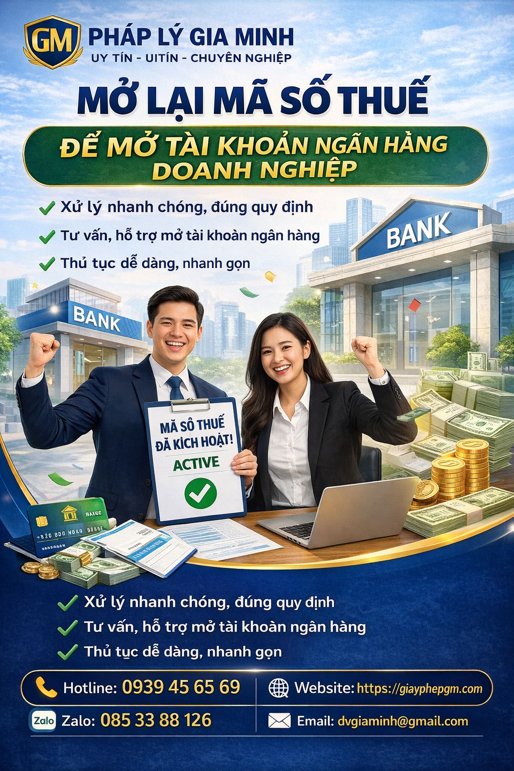 Thủ tục mở khóa mã số thuế doanh nghiệp