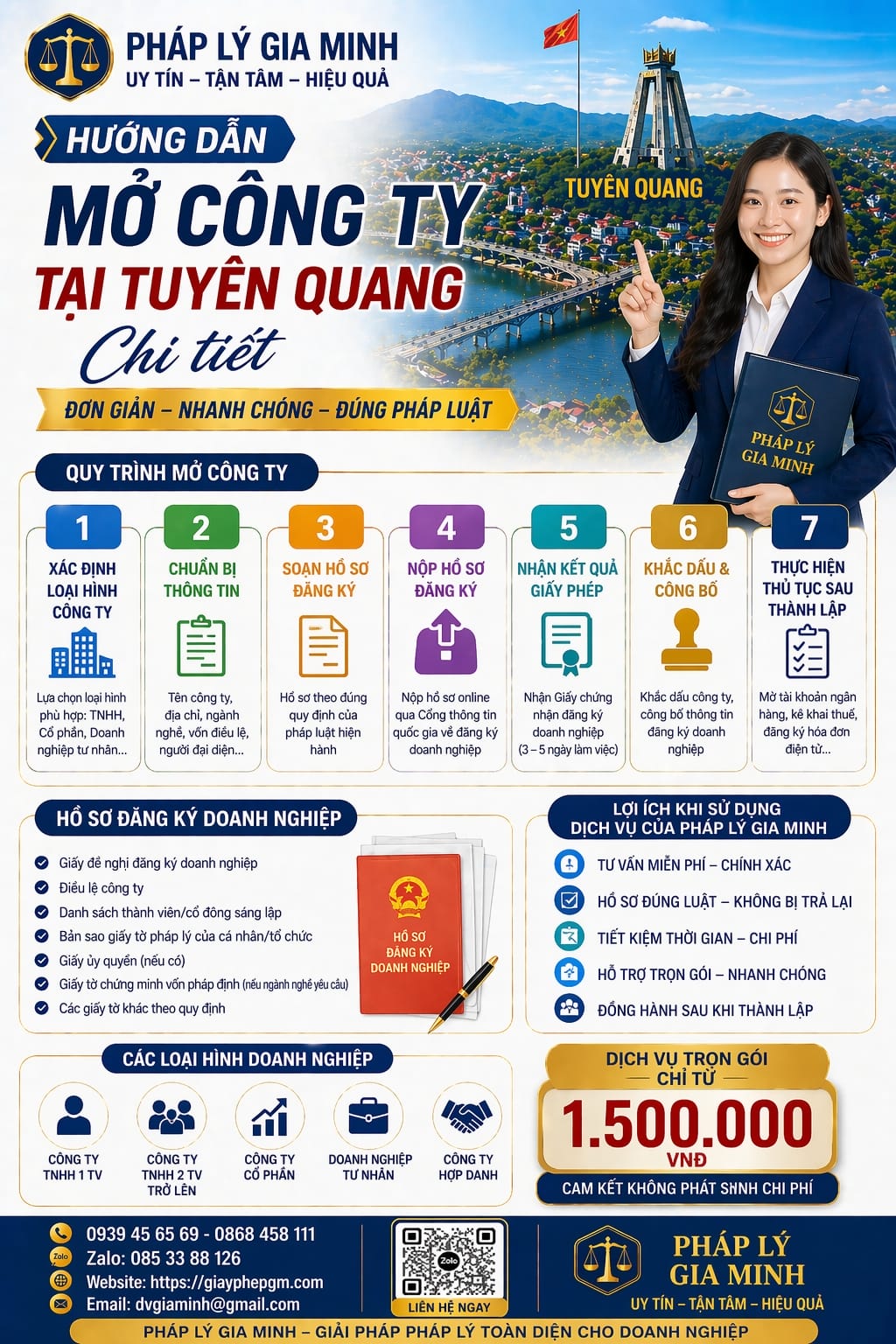 Thủ tục thành lập doanh nghiệp tại Tuyên Quang