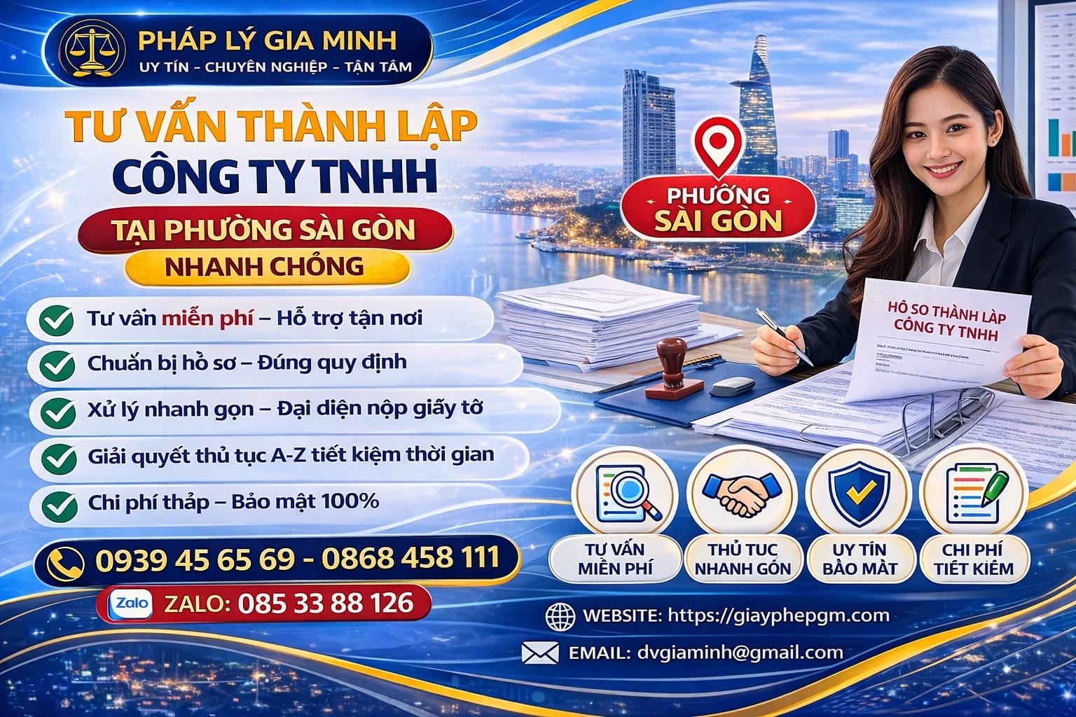 Tư vấn chi phí đăng ký thành lập công ty tại phường Sài Gòn