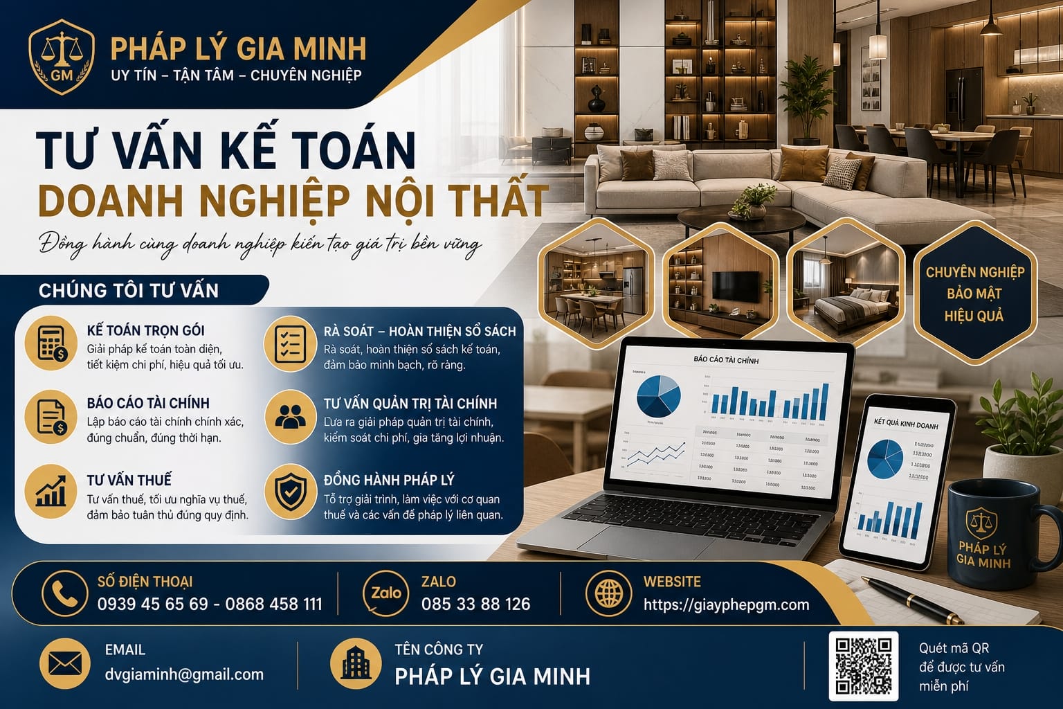 Tư vấn kế toán doanh nghiệp nội thất