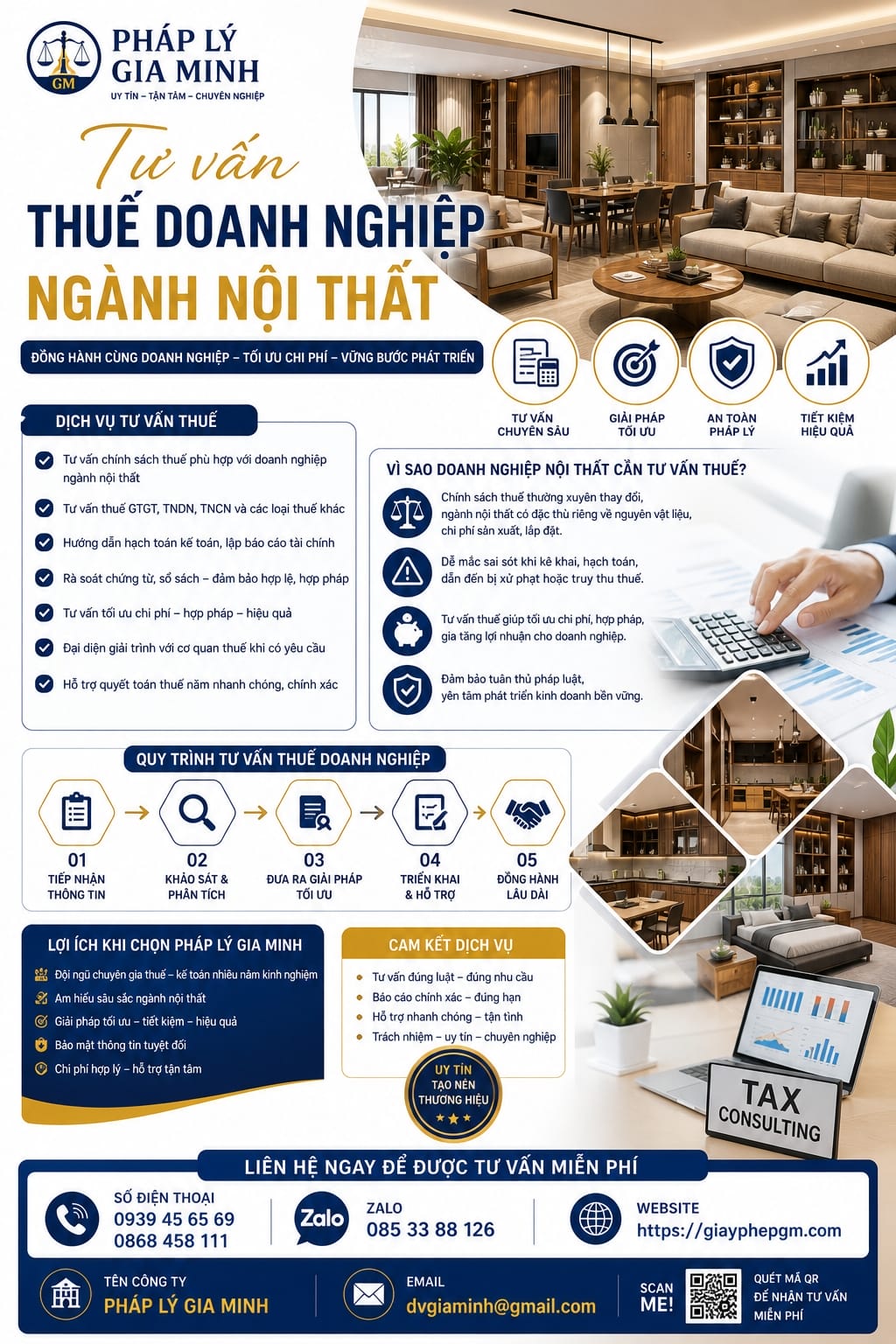 Tư vấn thuế doanh nghiệp ngành nội thất
