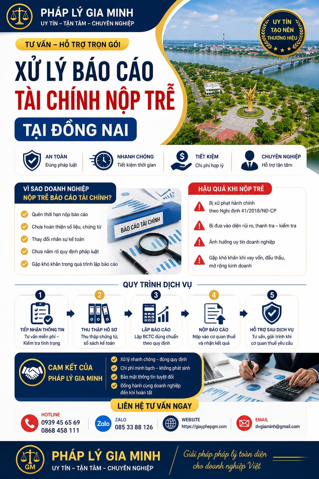 Tư vấn xử lý báo cáo tài chính nộp trễ Đồng Nai