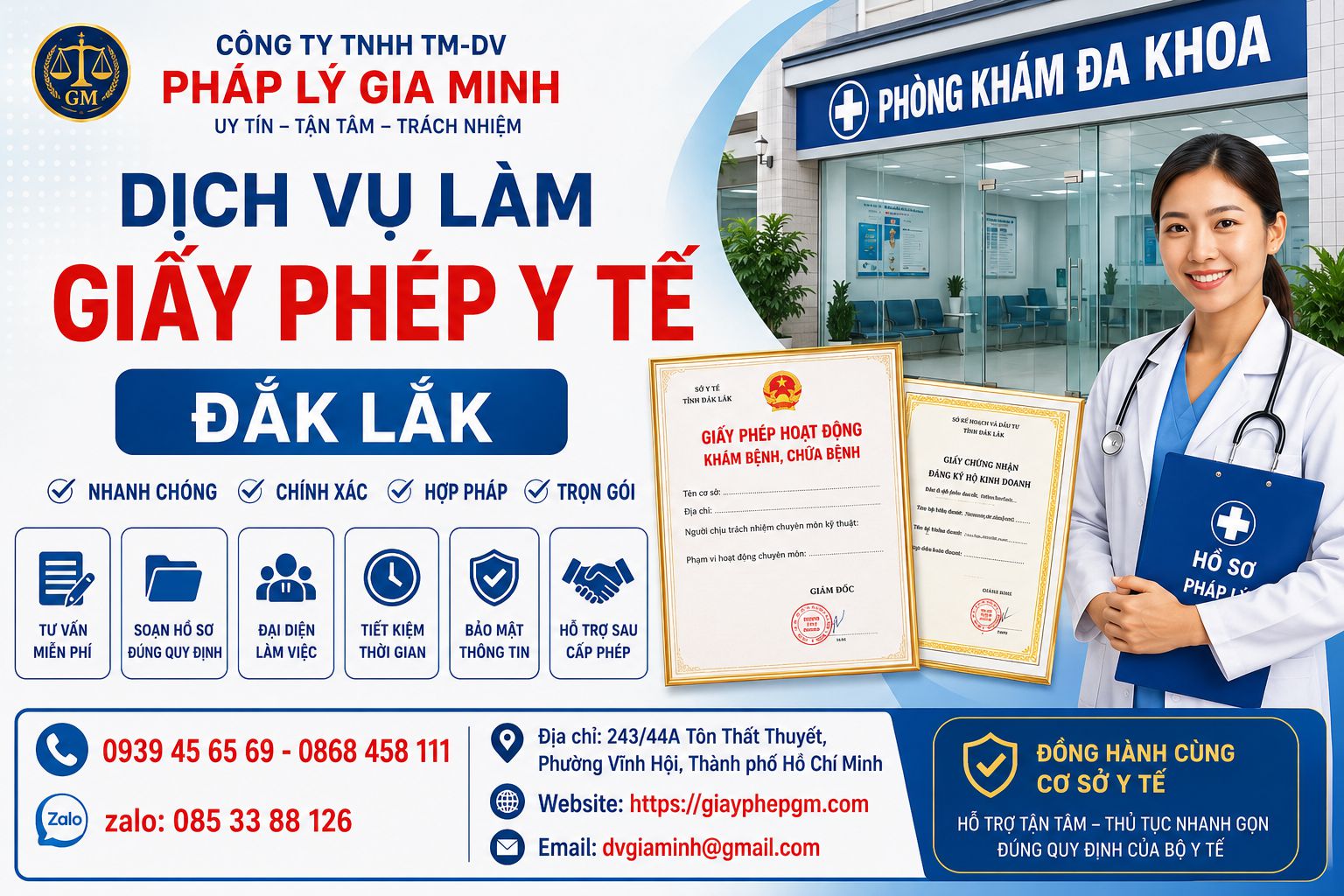 Dịch vụ làm giấy phép y tế Đắk Lắk