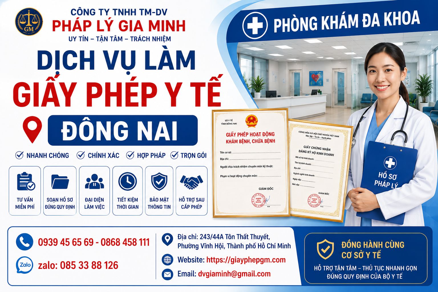 Dịch vụ làm giấy phép y tế Đồng Nai