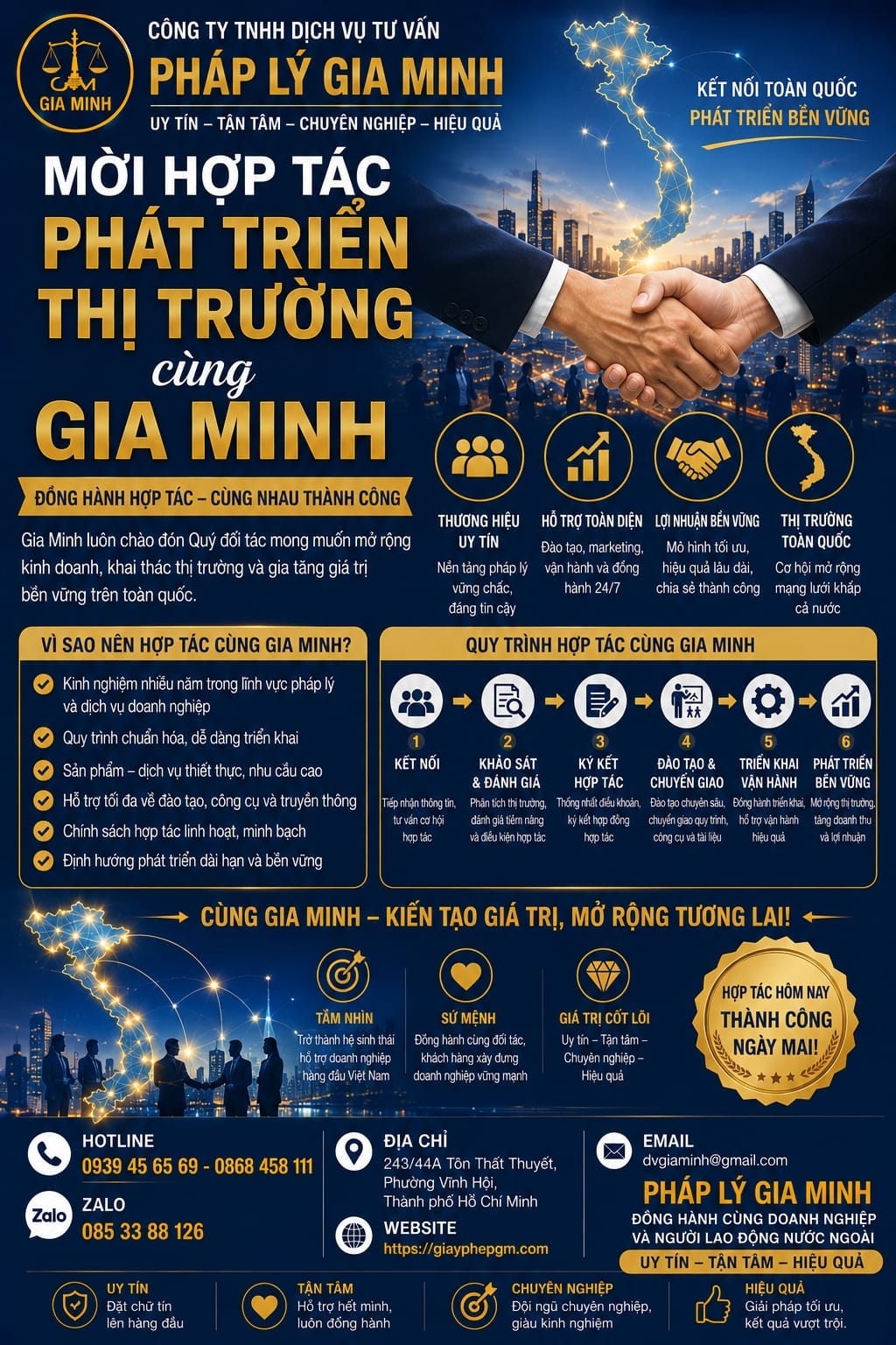 Mời hợp tác phát triển thị trường cùng Gia Minh