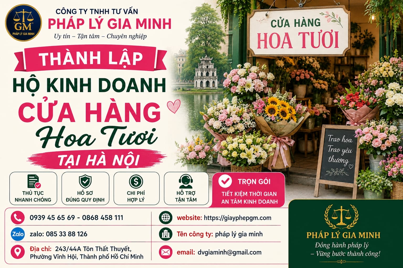 Thành lập hộ kinh doanh cửa hàng hoa tươi tại Hà Nội : Cẩm nang khởi nghiệp ngành hoa giữa thị trường cảm xúc và thẩm mỹ