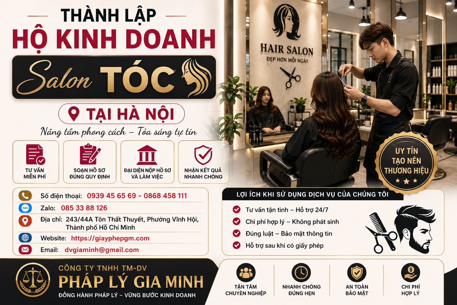 Thành lập hộ kinh doanh salon tóc tại Hà Nội: Cẩm nang mở salon tóc hút khách giữa thị trường làm đẹp sôi độngZ