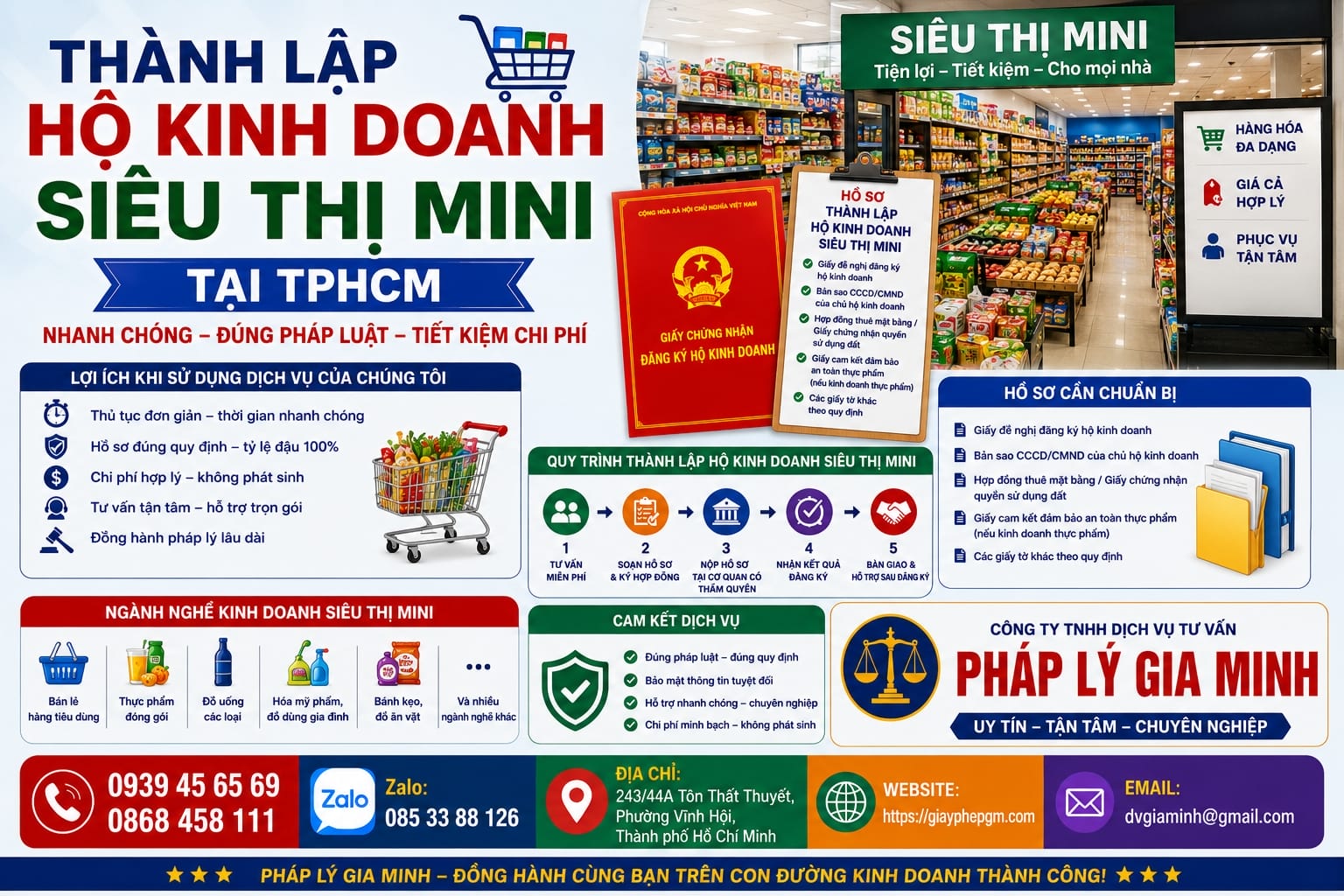 Thành lập hộ kinh doanh siêu thị mini tại TPHCM