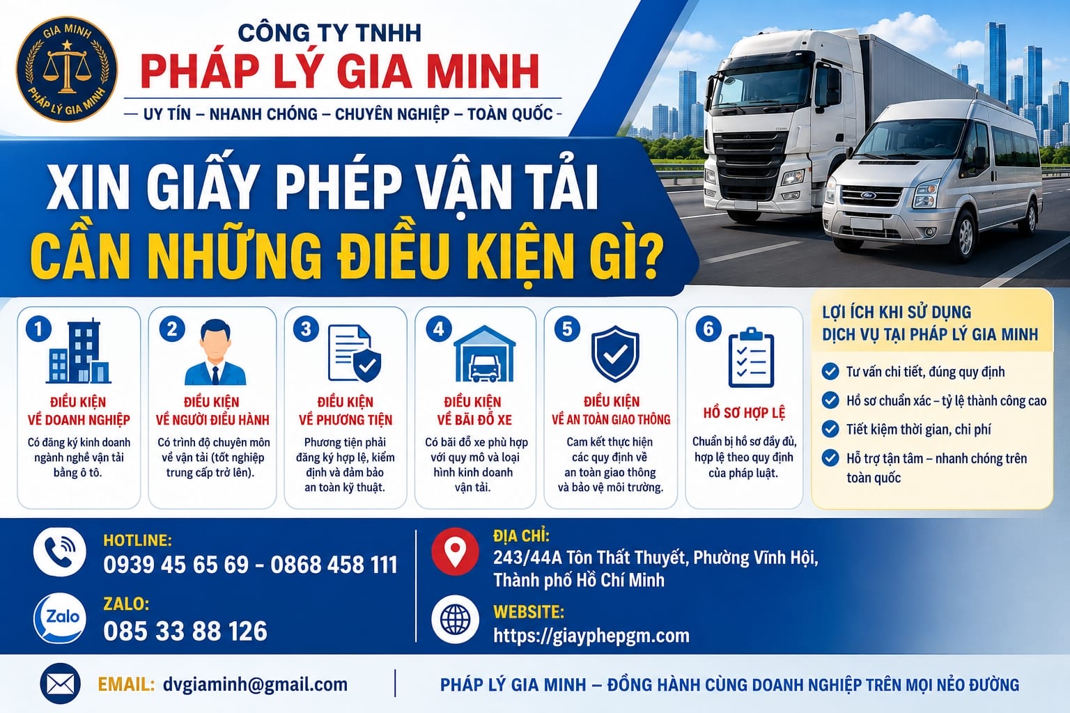 Xin giấy phép vận tải cần đăng ký ngành nghề nào? Hướng dẫn đầy đủ mới nhất 2026