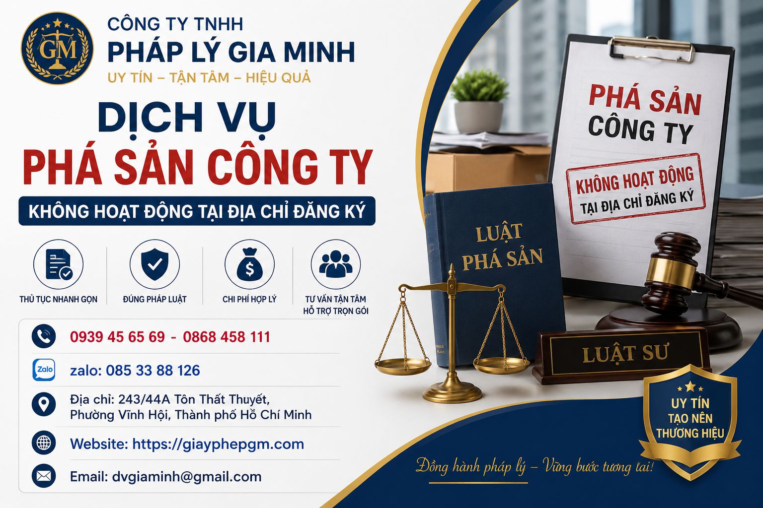 Dịch Vụ Phá Sản Công Ty Không Hoạt Động Tại Địa Chỉ Đăng Ký – Giải Pháp Pháp Lý Toàn Diện, Đúng Quy Định
