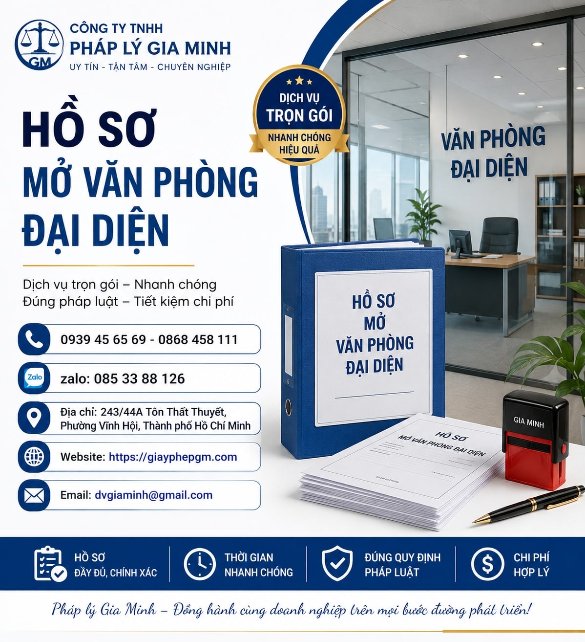 Điều kiện thành lập văn phòng đại diện 5 Hồ sơ mở văn phòng đại diện