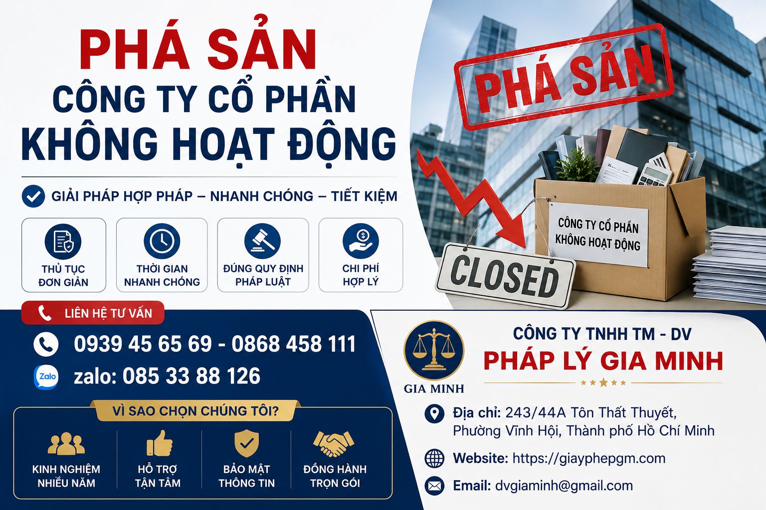 Phá Sản Công Ty Cổ Phần Không Hoạt Động Mới Nhất 2026