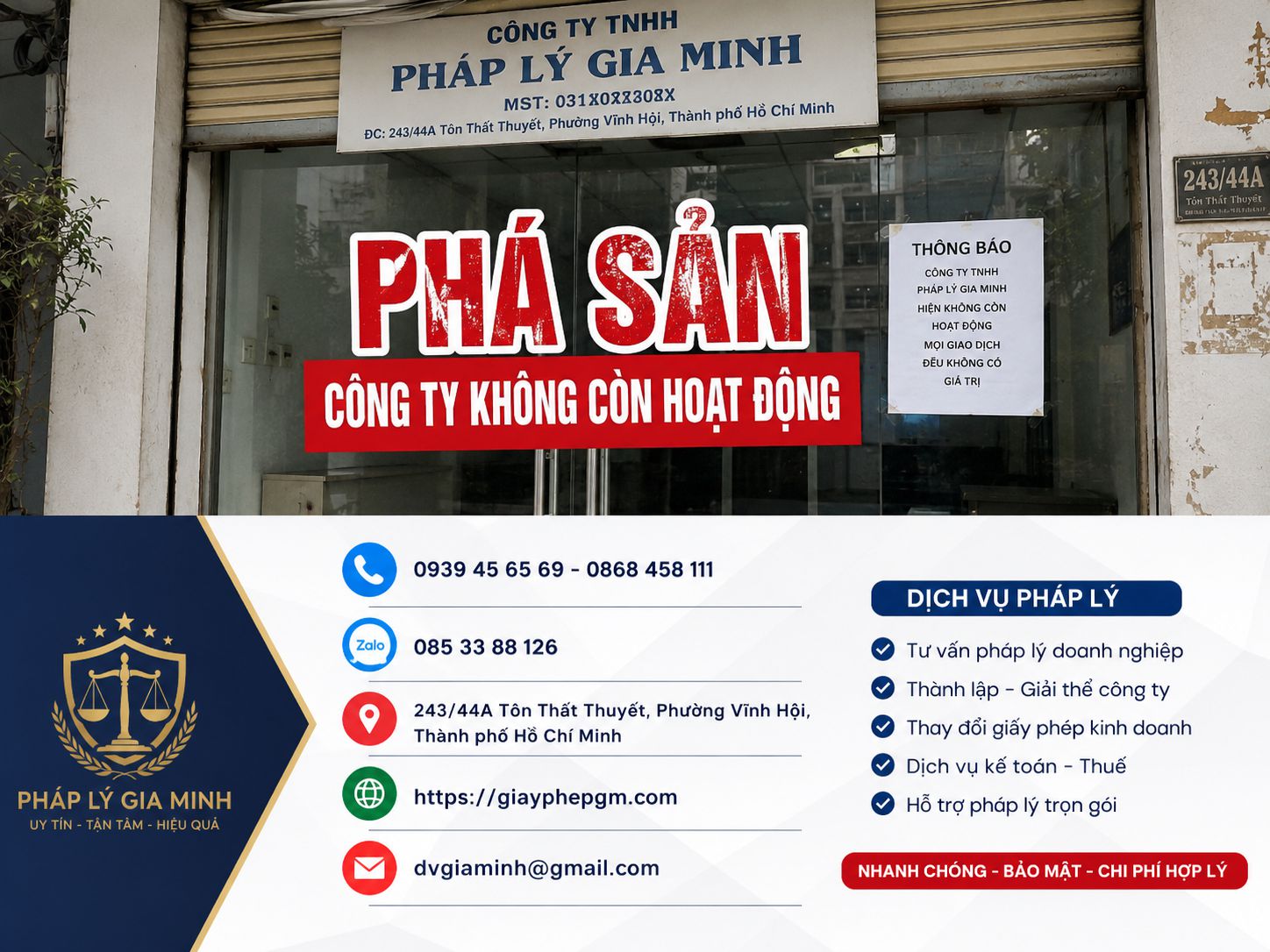 Phá Sản Công Ty Không Còn Hoạt Động Thực Tế