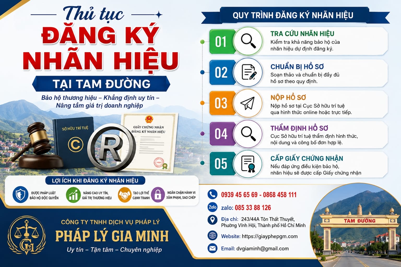 Thủ tục đăng ký nhãn hiệu tại Tam Đường