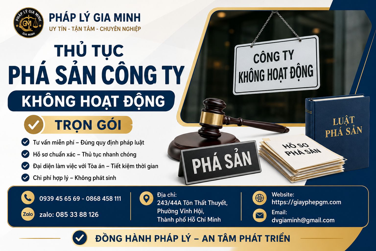 Thủ Tục Phá Sản Công Ty Không Hoạt Động Trọn Gói – Giải Pháp Xử Lý Doanh Nghiệp An Toàn, Đúng Luật