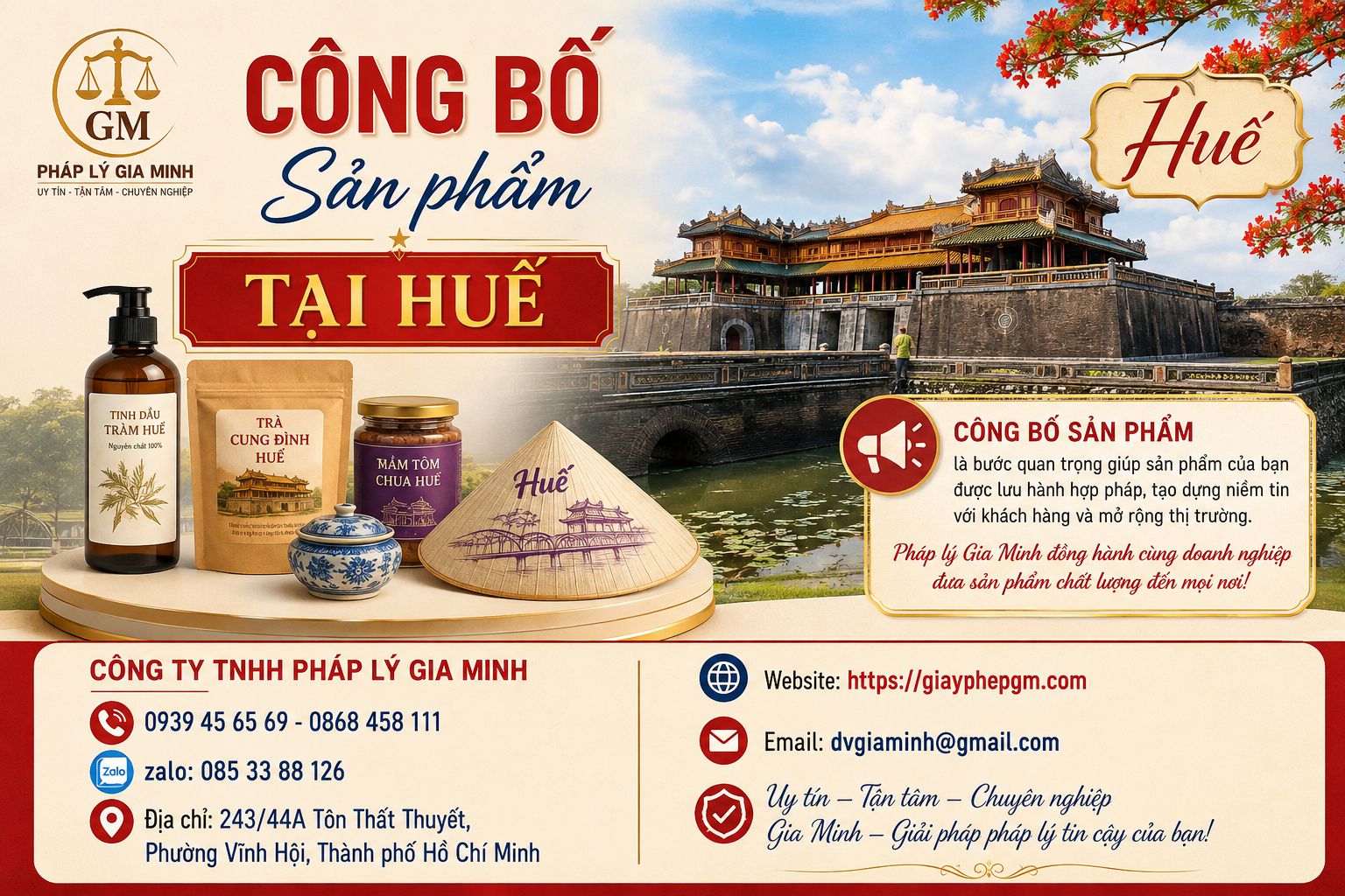 Công bố sản phẩm tại Huế nhanh chóng, đúng quy định và hạn chế hồ sơ bị trả lại