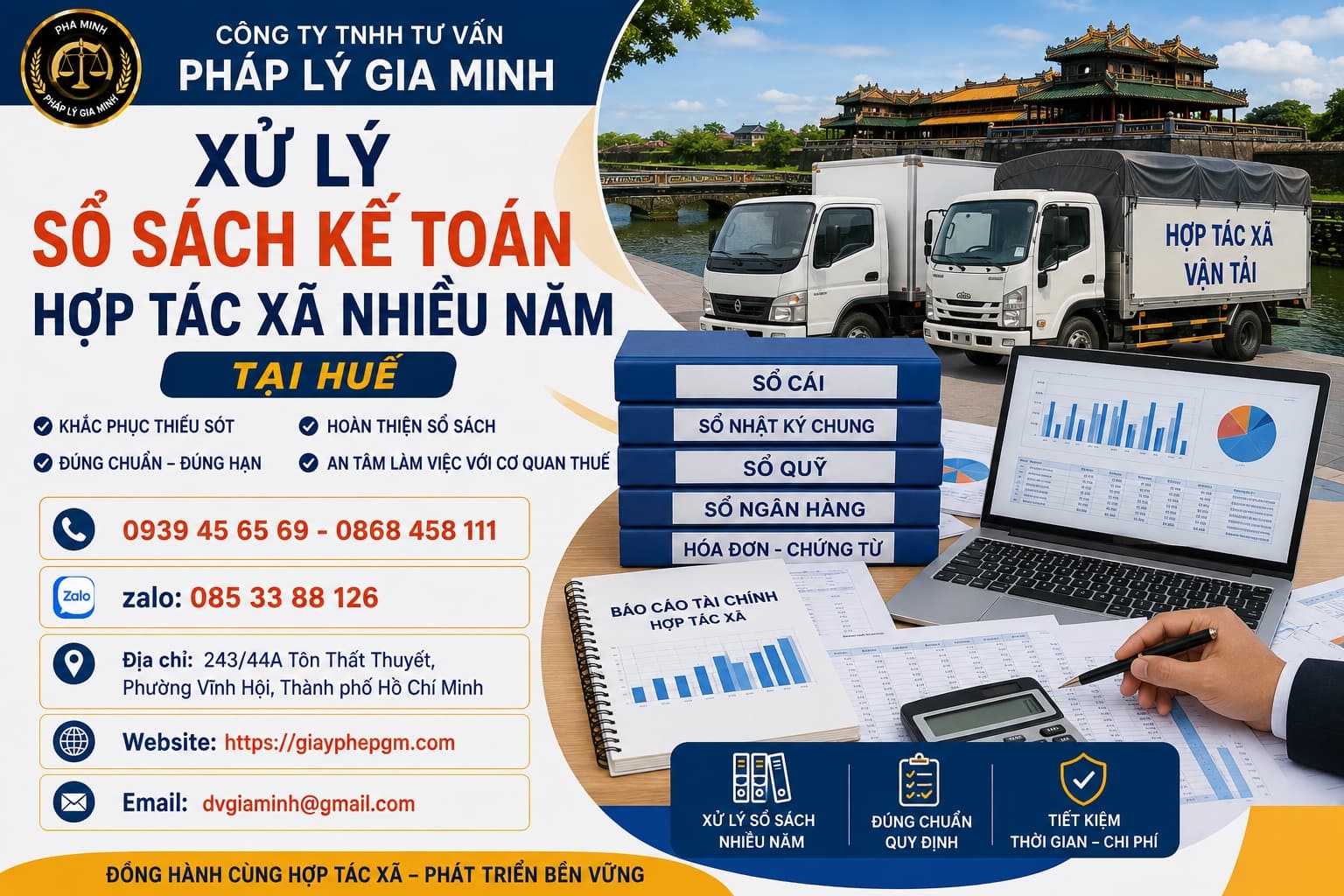 Xử lý sổ sách kế toán hợp tác xã nhiều năm tại Huế – Tái dựng dữ liệu theo từng lớp thời gian