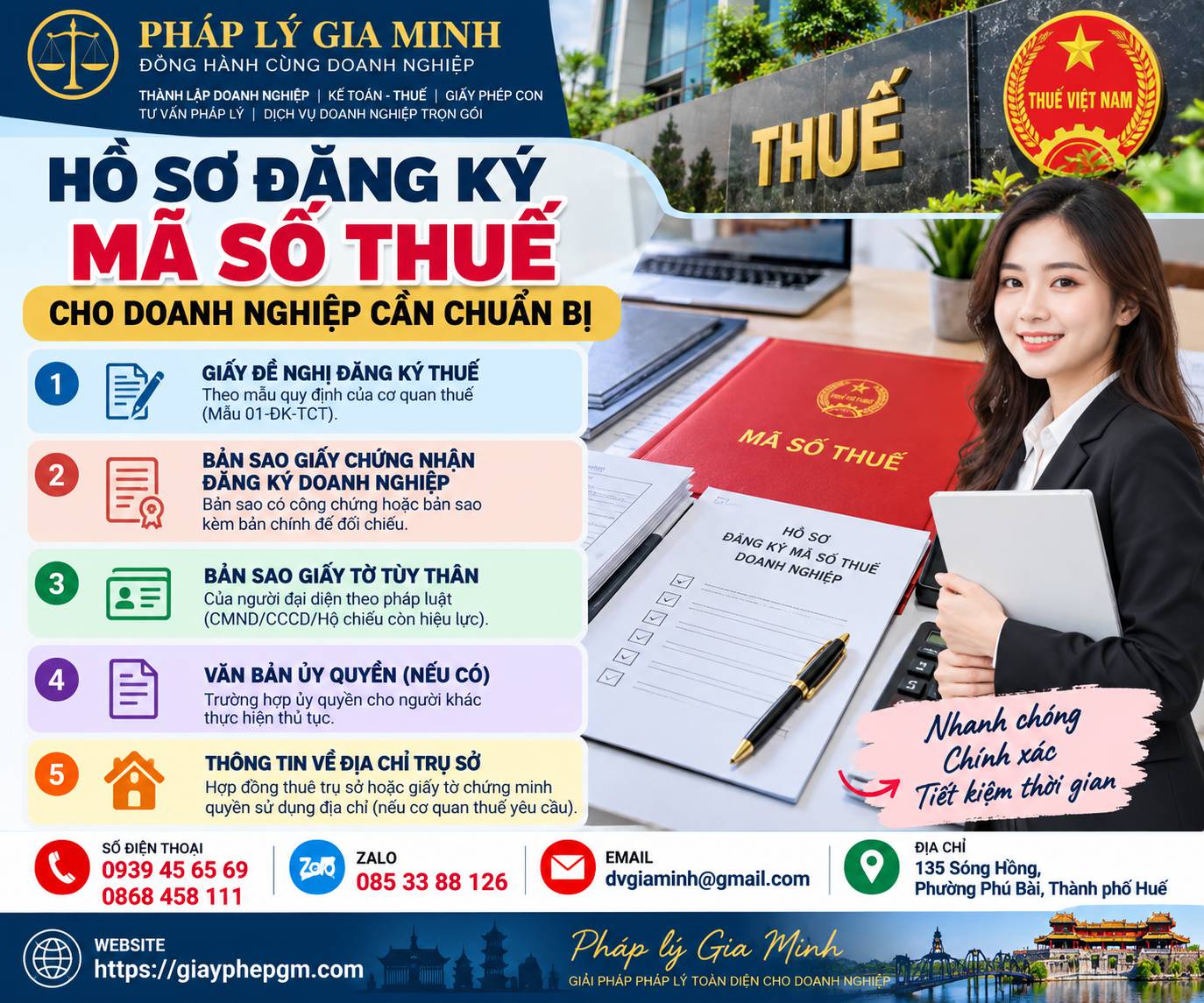 Đăng ký mã số thuế cho doanh nghiệp – Thủ tục, hồ sơ và quy trình chi tiết 2025 13 Hồ sơ đăng ký mã số thuế cho doanh nghiệp