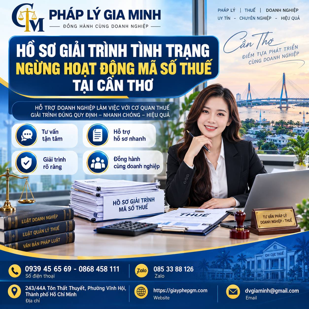 Hồ sơ giải trình tình trạng ngừng hoạt động mã số thuế tại Cần Thơ